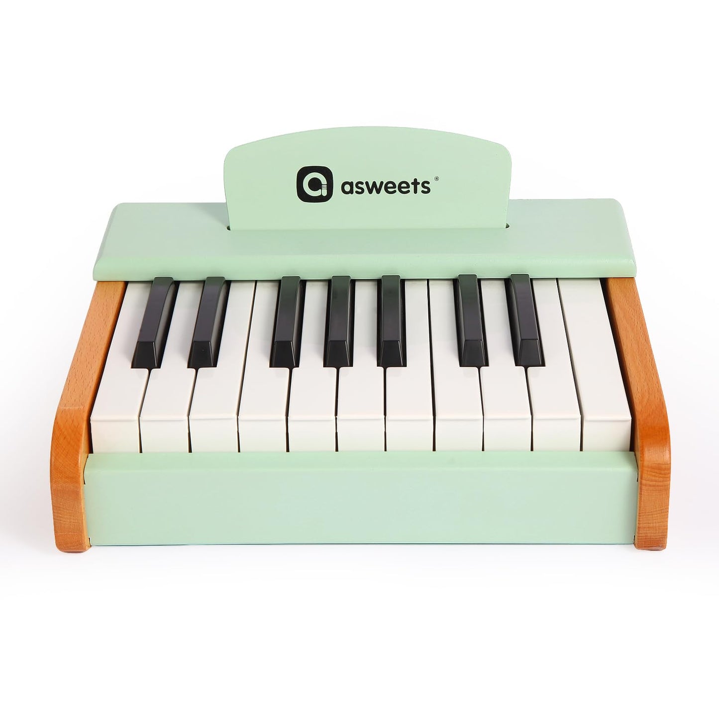 Asweets 18 Keys Wooden Piano Keyboard for Kids – Educational Toy for Toddlers