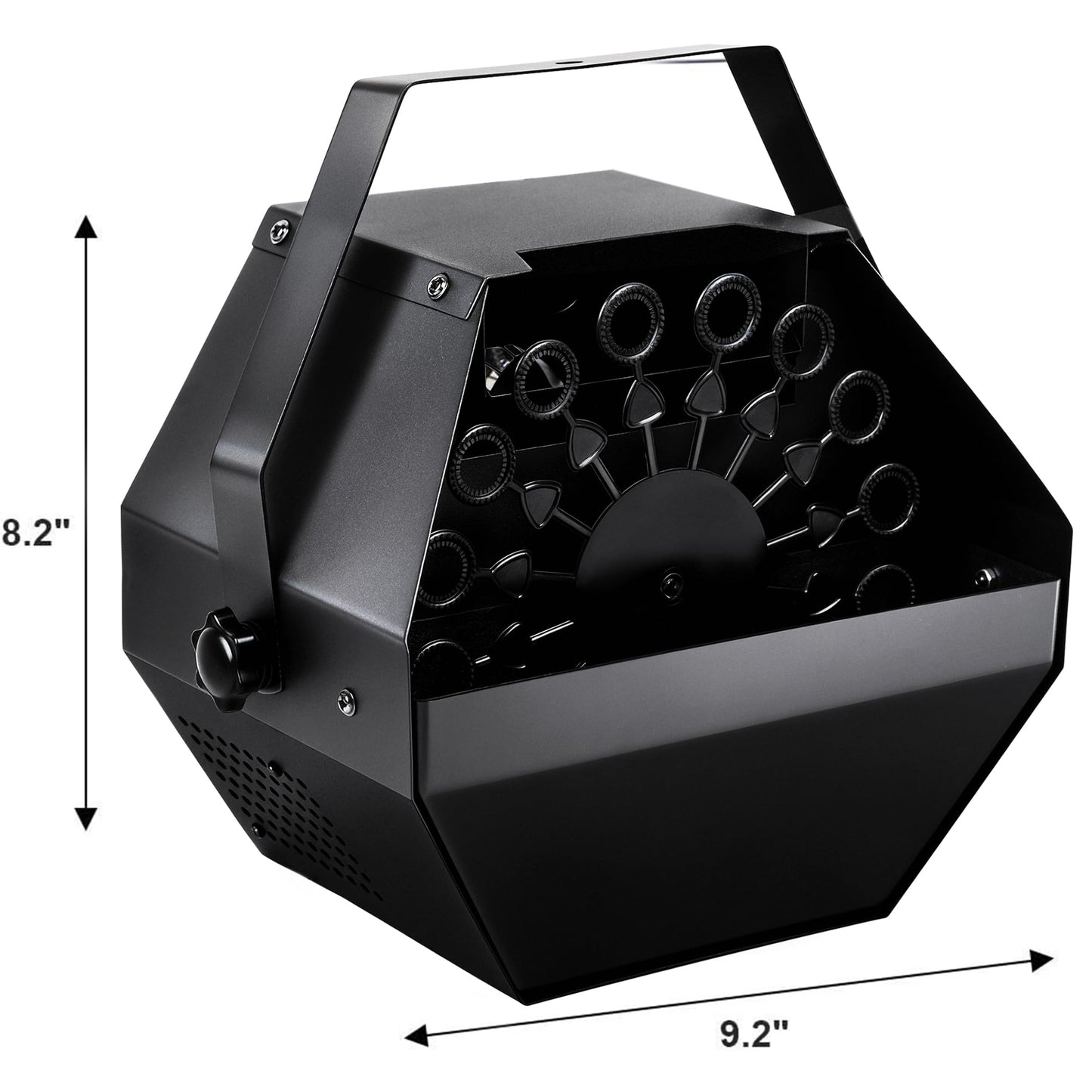 ATDAWN 1L High-Capacity Automatic Bubble Machine with 45ft Remote – Metal Body