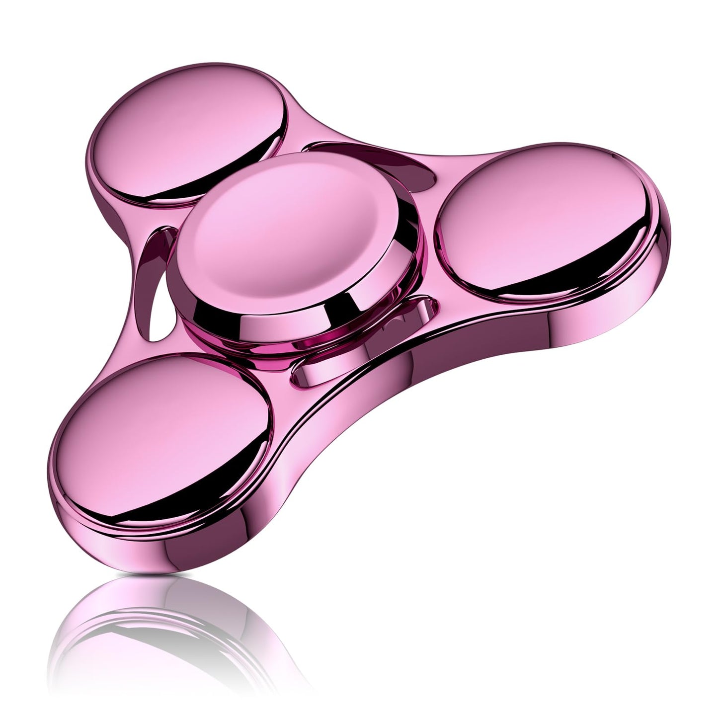 ATESSON Fidget Spinner Toy – Durable Stainless Steel Bearing, High-Speed Spin, Pink