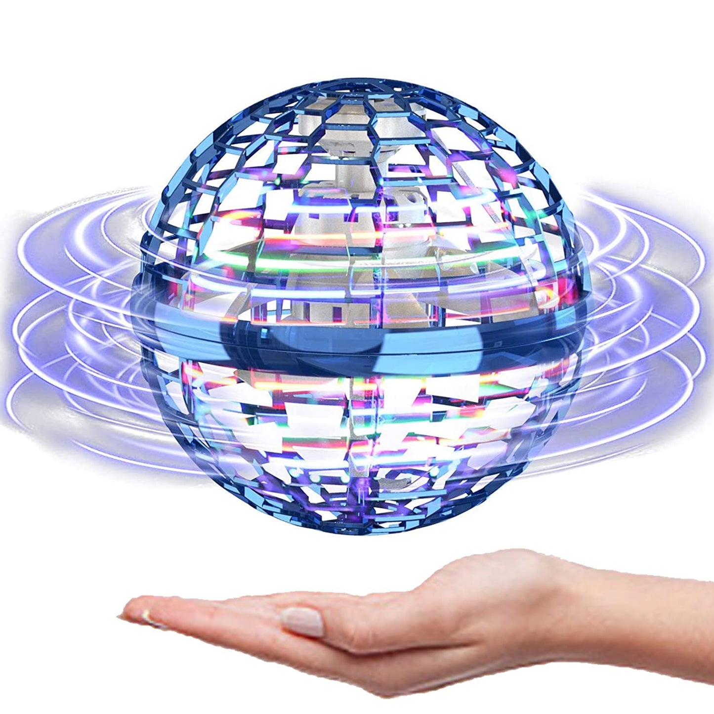 ATHLERIA Magic Flying Orb Ball — Hand Controlled Mini Drone with LED Lights for Kids 8–13