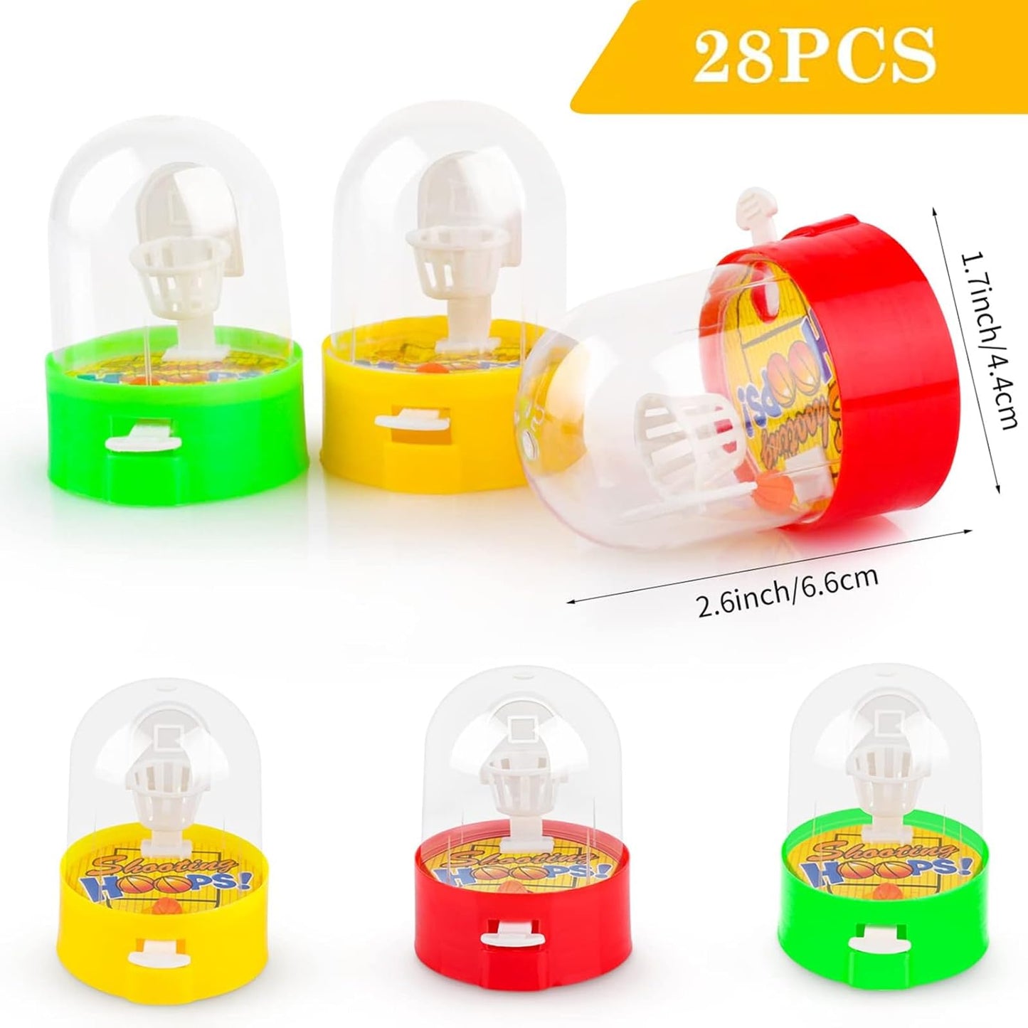 Atiloy 28pc Mini Finger Basketball Games – Desktop Table Hoop Party Favors for Kids 8-12