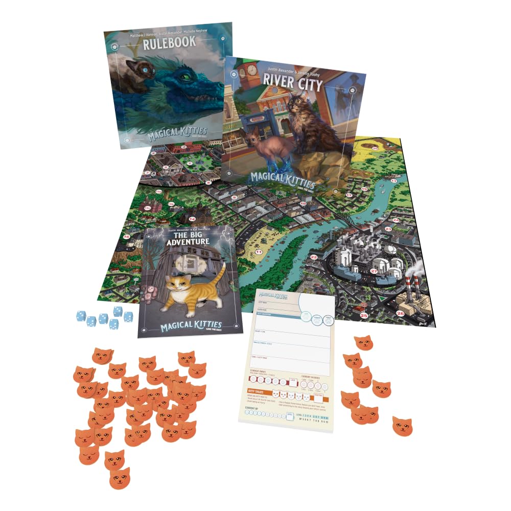 Atlas Games Magical Kitties Save the Day Roleplaying Game | All-Ages Starter Box