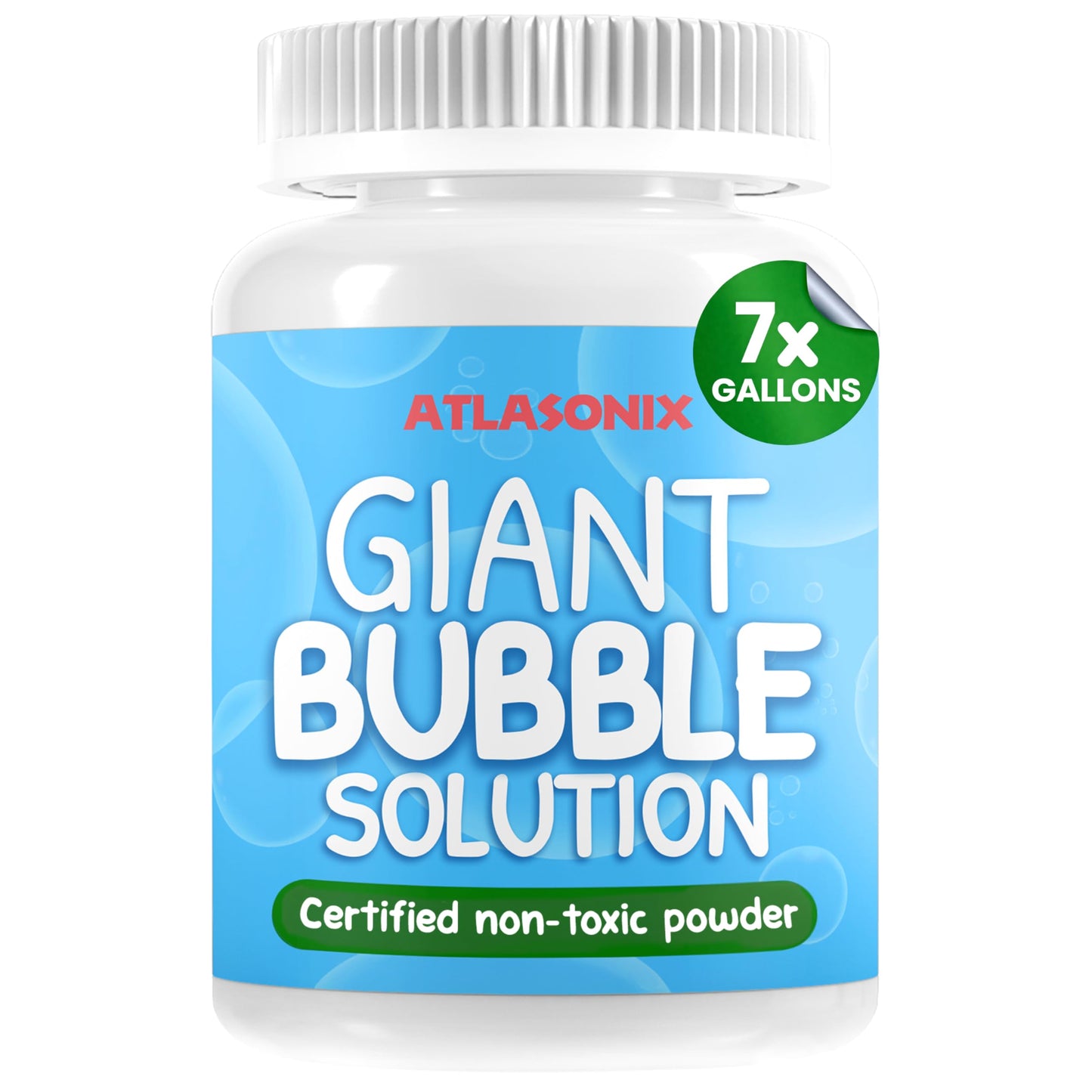 Atlasonix Giant Bubble Solution - 7 Gallons of Kid-Safe Bubbles (896 oz)