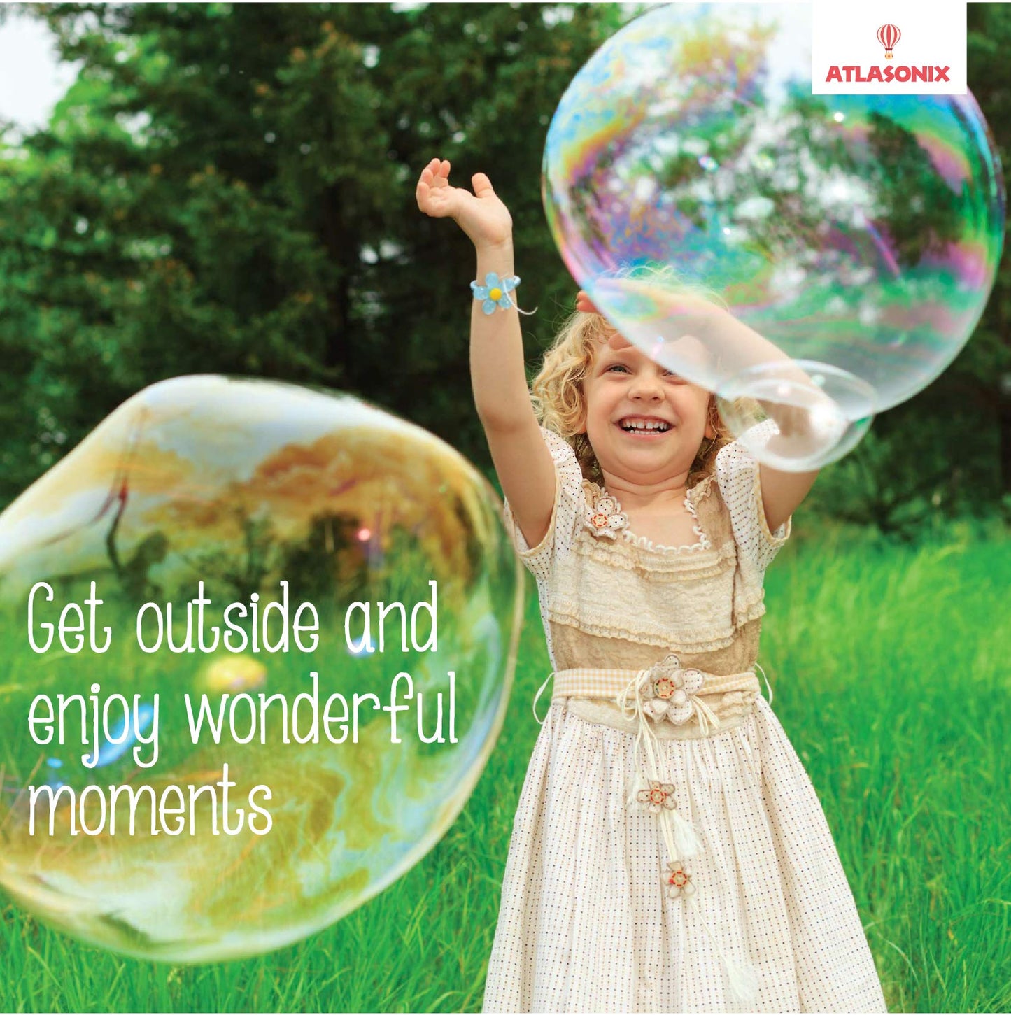 Atlasonix Giant Bubble Solution - 7 Gallons of Kid-Safe Bubbles (896 oz)
