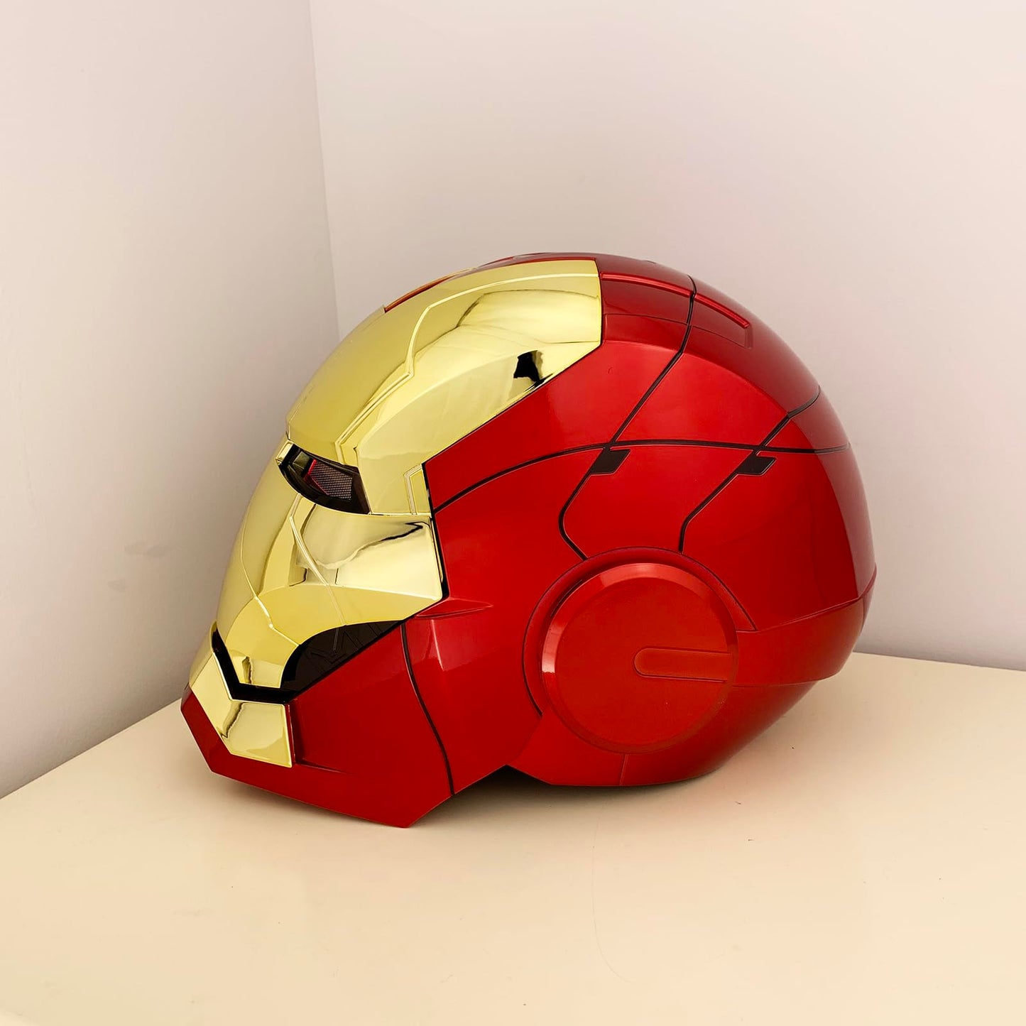 ATOKNG Iron Hero MK 5 1:1 Wearable Helmet – Voice, Touch & Remote Control, Realistic Sound Effects | Gold