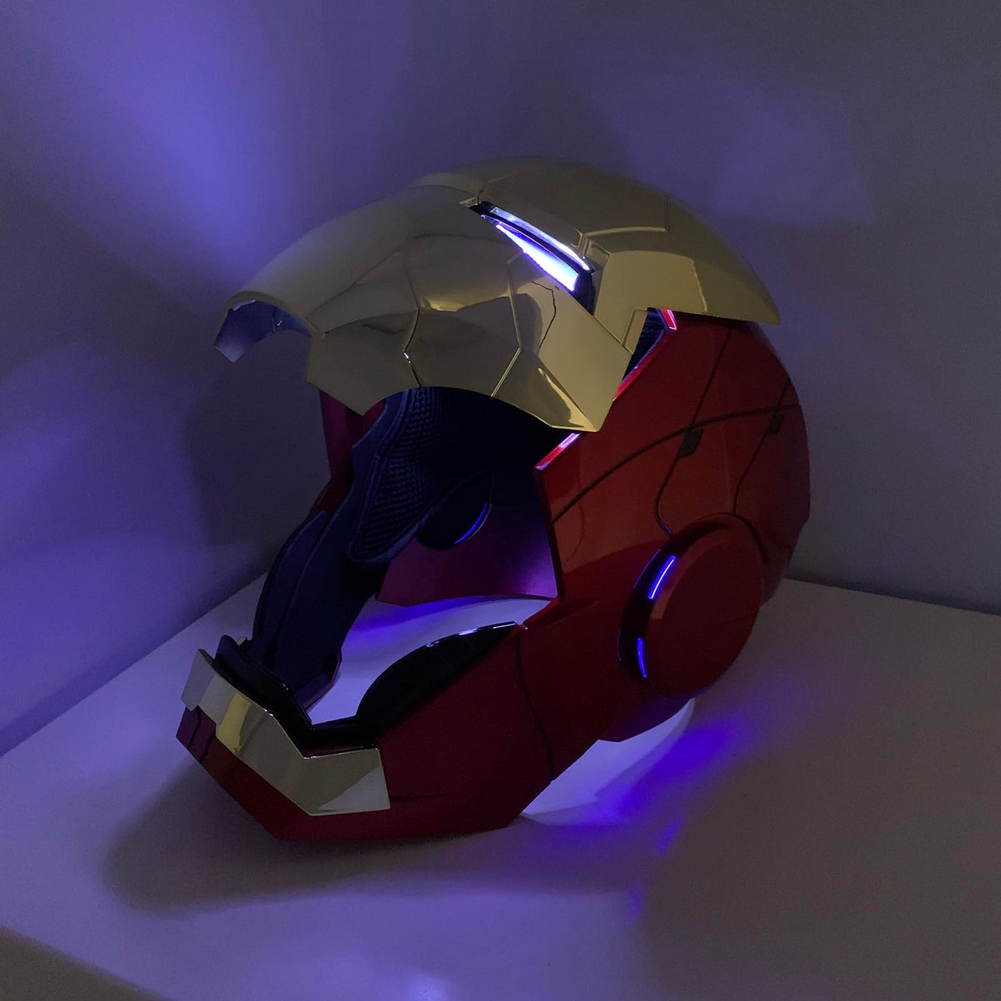 ATOKNG Iron Hero MK 5 1:1 Wearable Helmet – Voice, Touch & Remote Control, Realistic Sound Effects | Gold