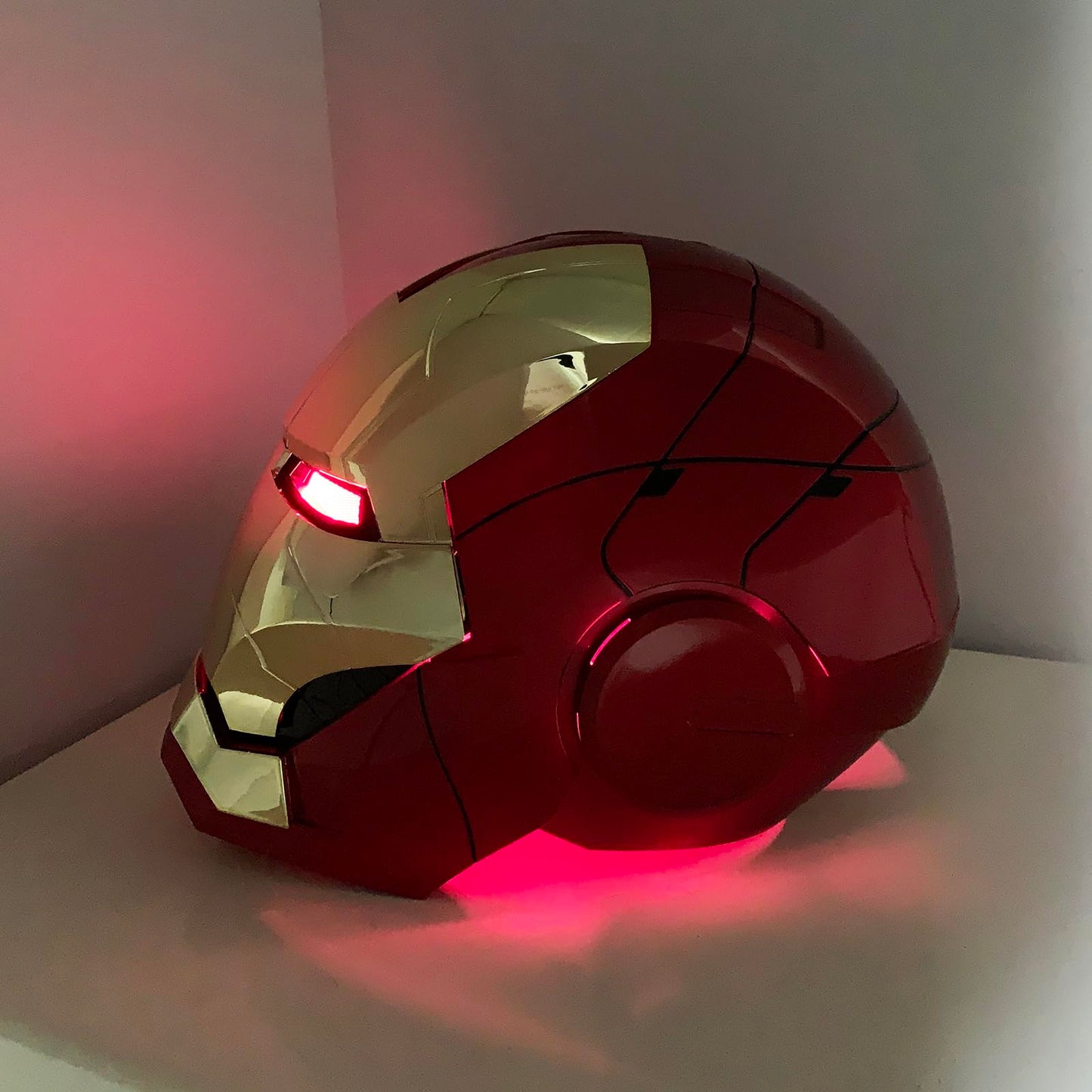 ATOKNG Iron Hero MK 5 1:1 Wearable Helmet – Voice, Touch & Remote Control, Realistic Sound Effects | Gold