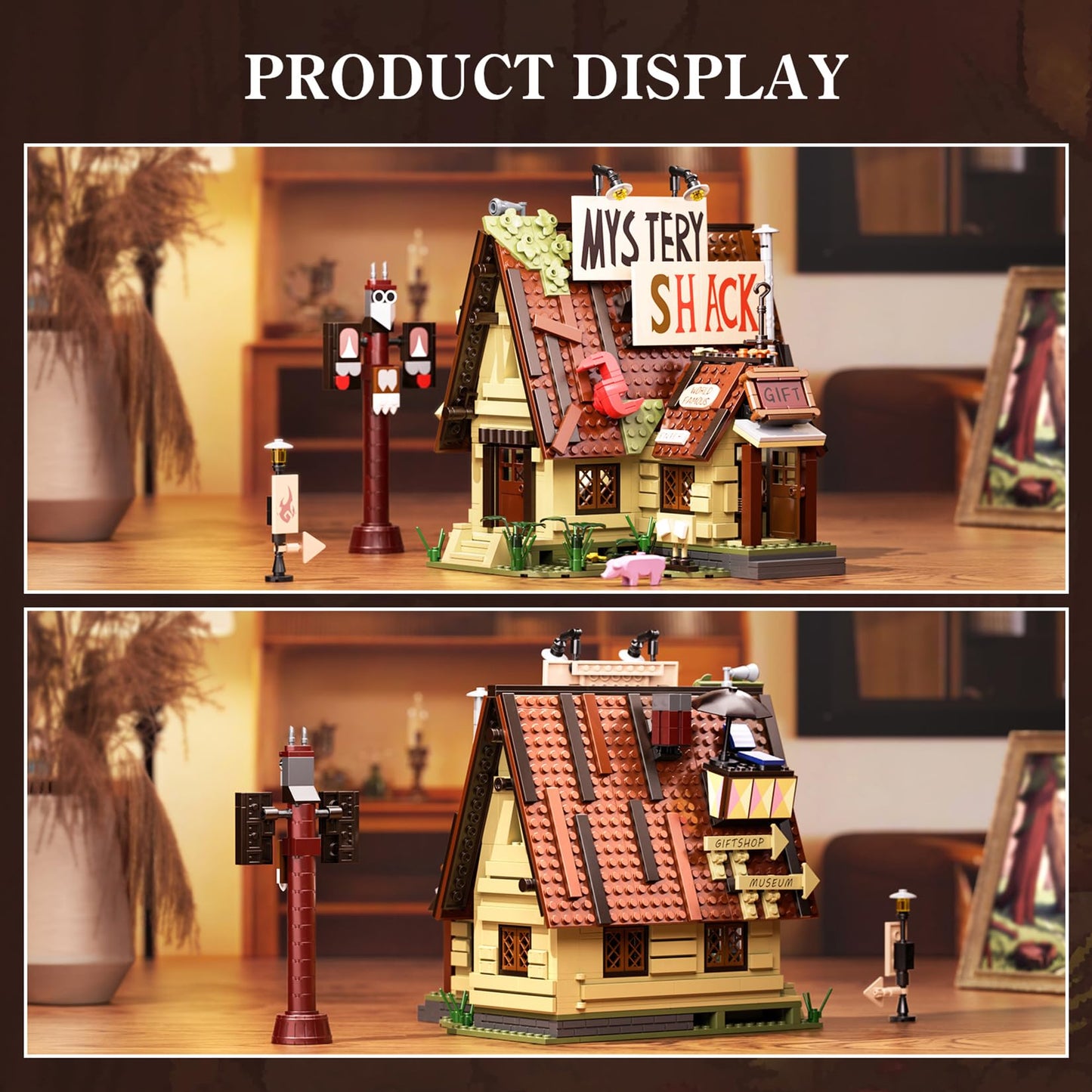 ATRtoyMF Gravity House Building Sets – Mystery Shack, 965 Pcs, LEGO-Compatible