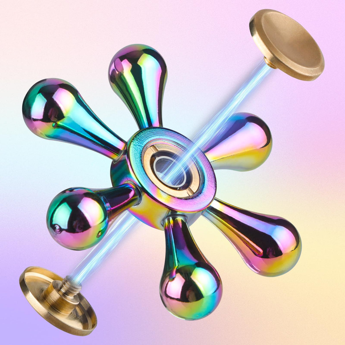 ATESSON Fidget Spinner – Ultra Durable Stainless Steel Bearing, High-Speed Spin
