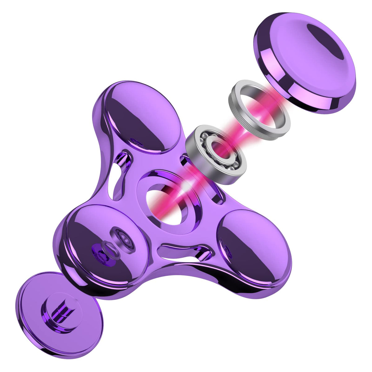 ATESSON Fidget Spinner – Ultra Durable Stainless Steel Bearing, High-Speed Brass Spinner for Focus