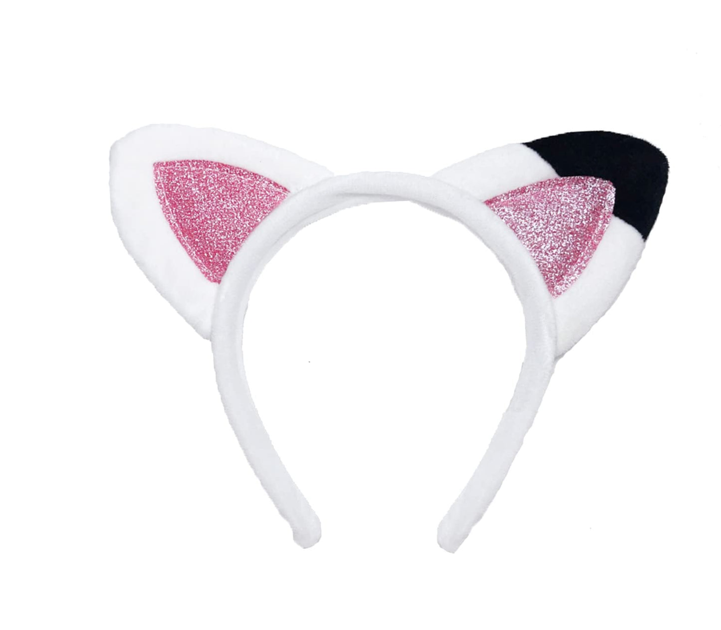 Atvscay Cat Ears Headband – Shiny Flannelette Hair Hoop for Girls | Elastic, Handmade