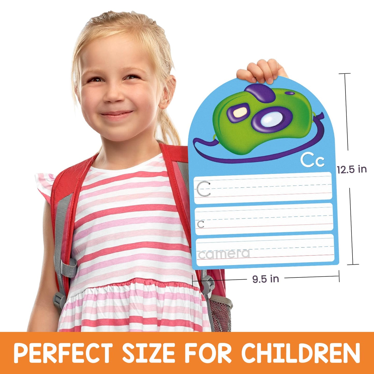 Auchq Alphabet Writing Practice Cards – Double-Sided Letter Tracing for Kids (13 Cards)
