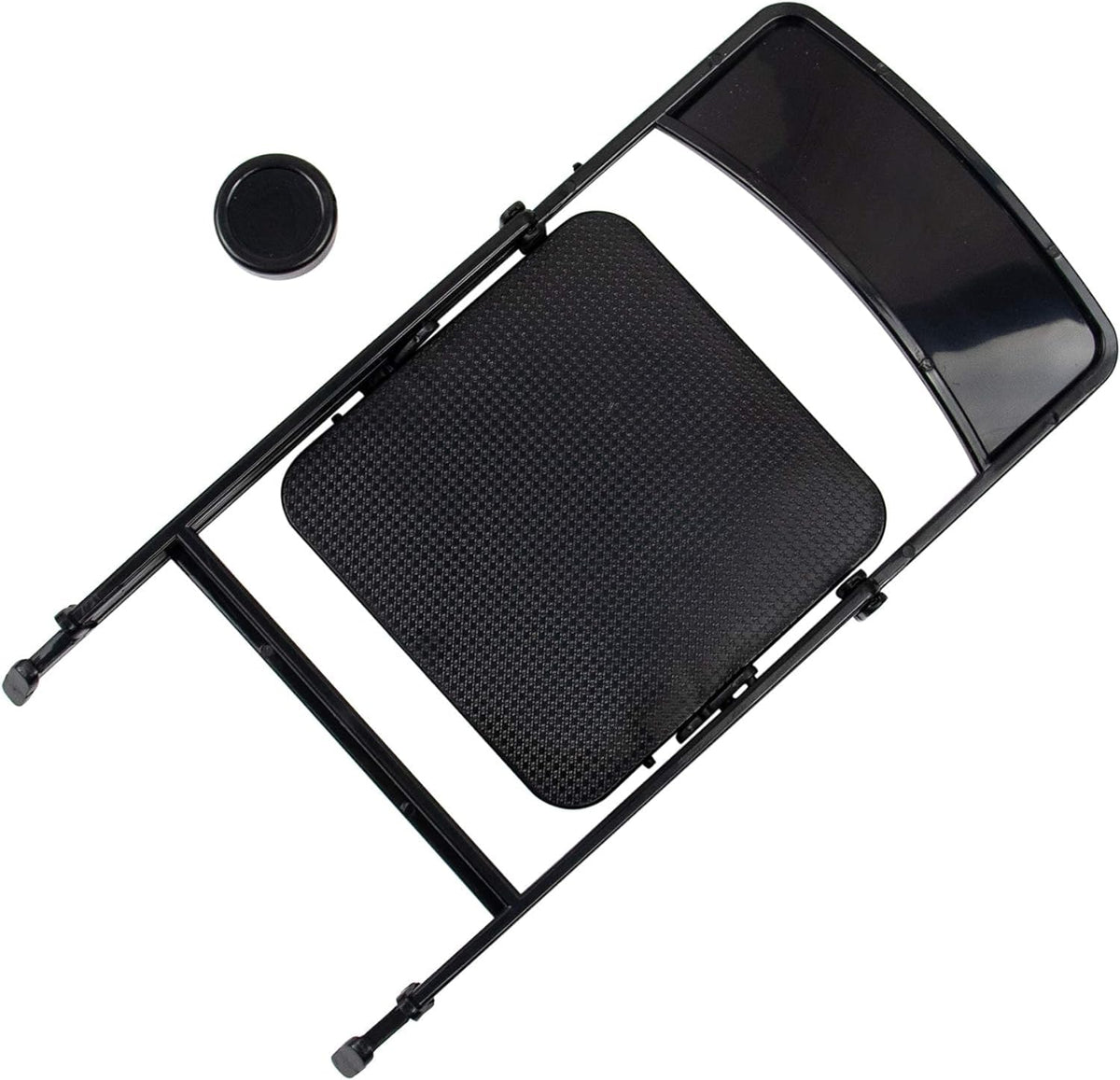 AUEAR 12in Plastic Mini Foldable Chair – 1/6 Scale Doll Furniture, Black