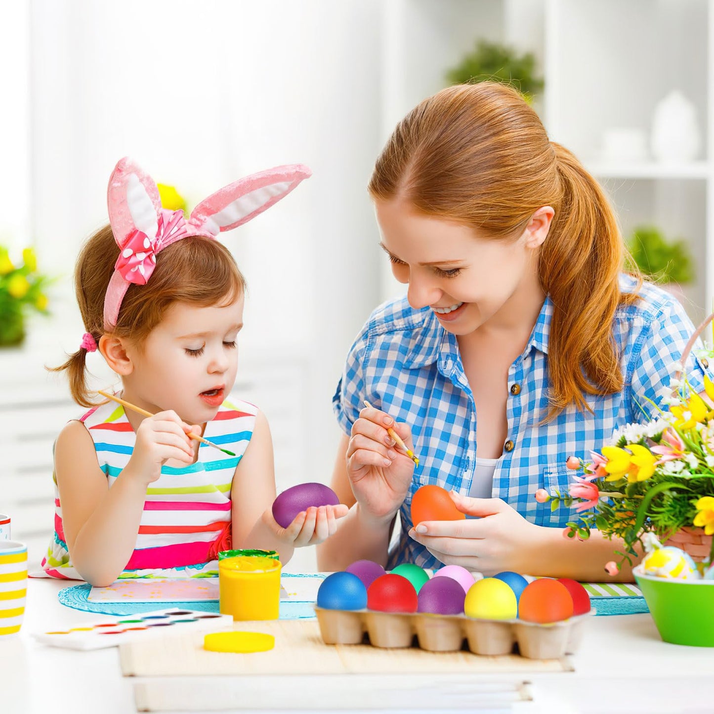 Augshy 40-Piece Egg Shaker Set – Colorful Percussion Eggs for Kids