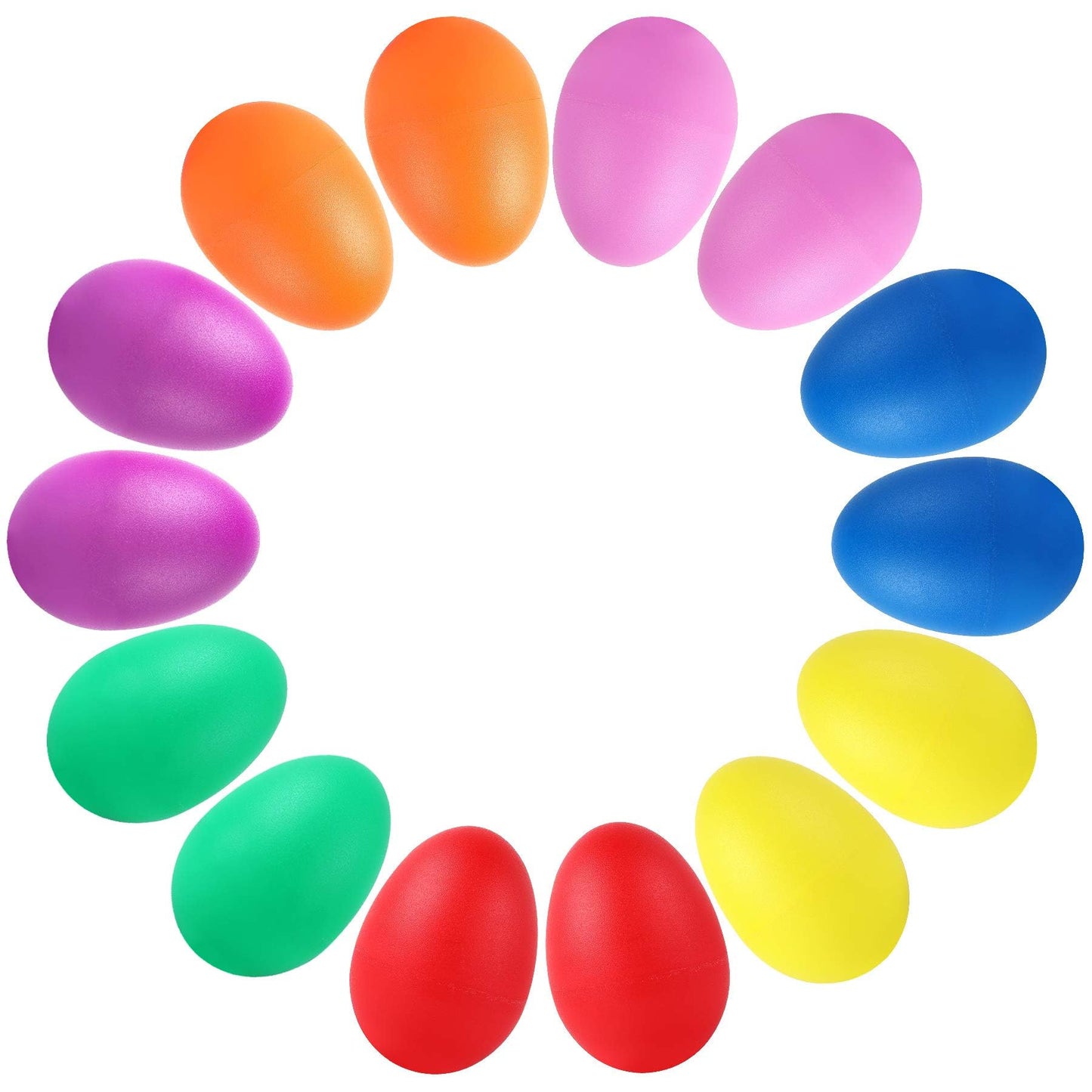Augshy 40-Piece Egg Shaker Set – Colorful Percussion Eggs for Kids