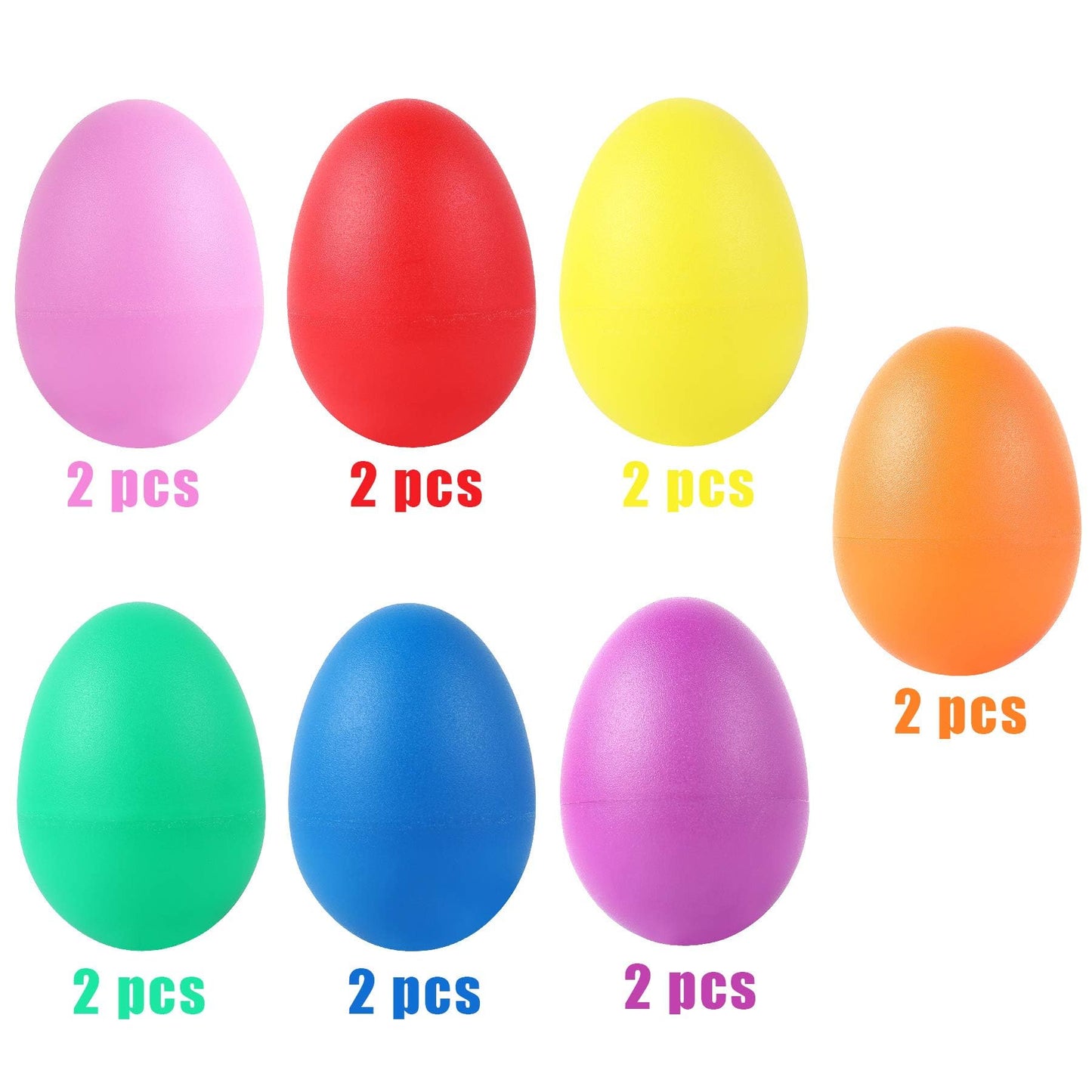 Augshy 40-Piece Egg Shaker Set – Colorful Percussion Eggs for Kids