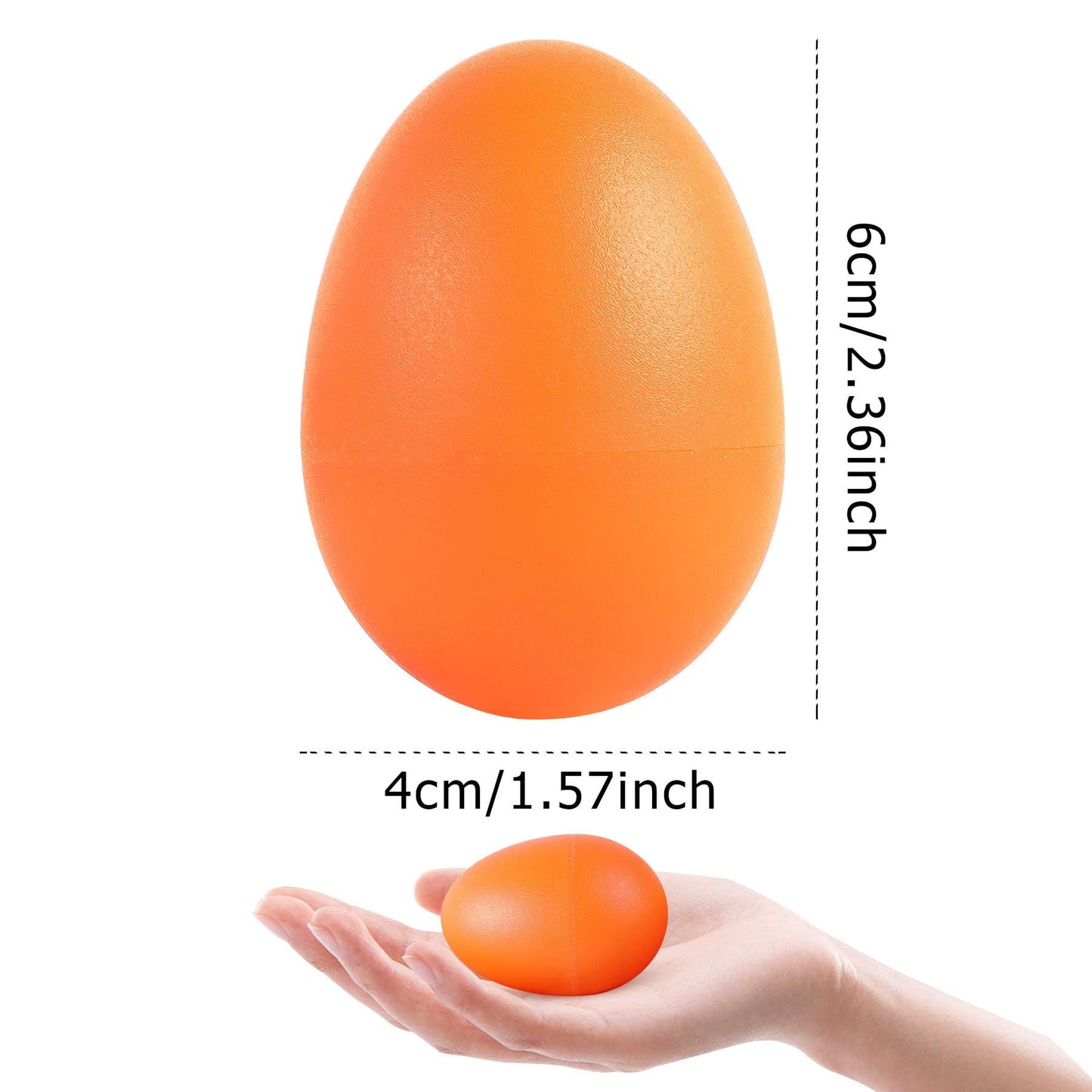 Augshy 40-Piece Egg Shaker Set – Colorful Percussion Eggs for Kids