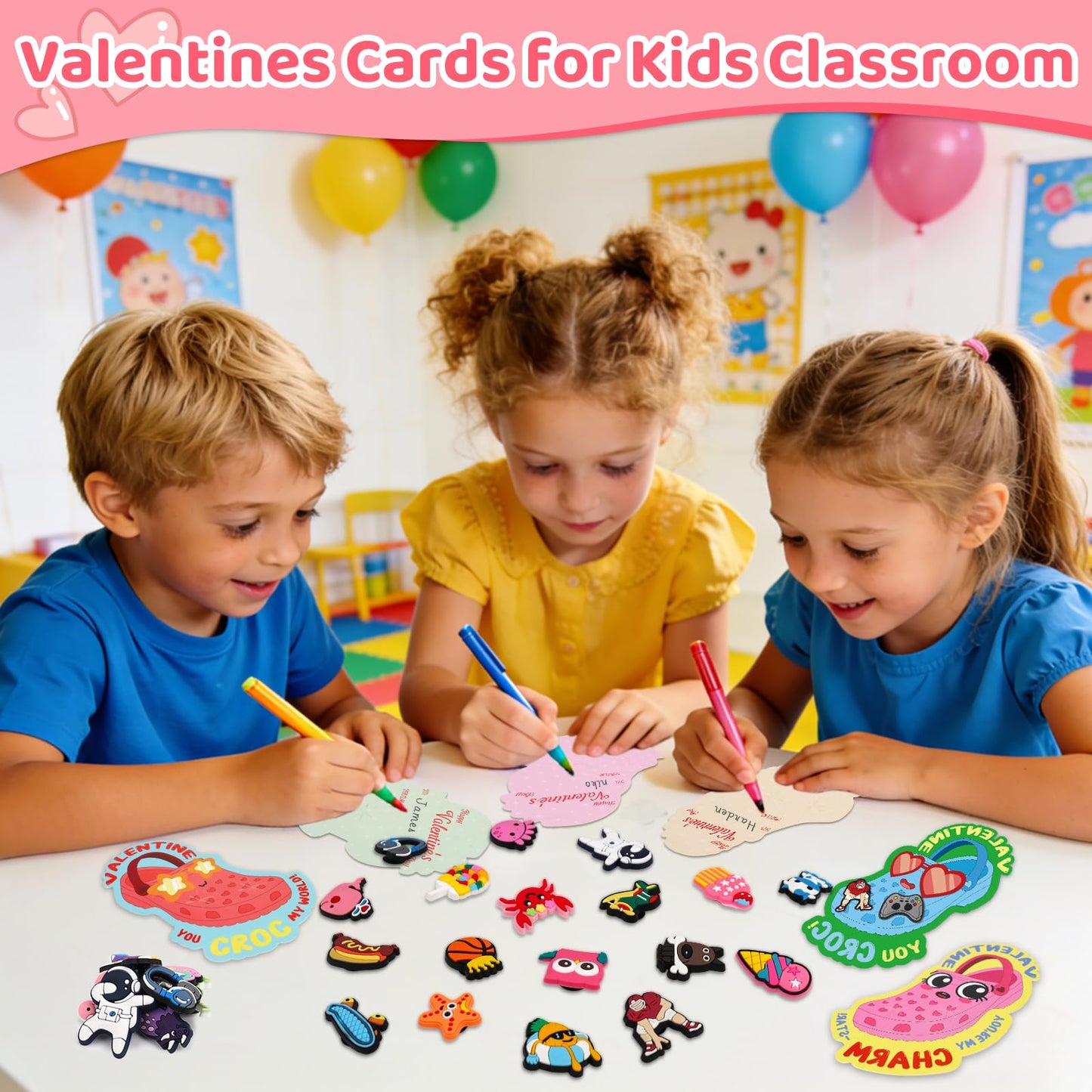 AugToy 52PCS Shoe Charms Collection – Colorful Kids Accessories for Shoes, Party Favors
