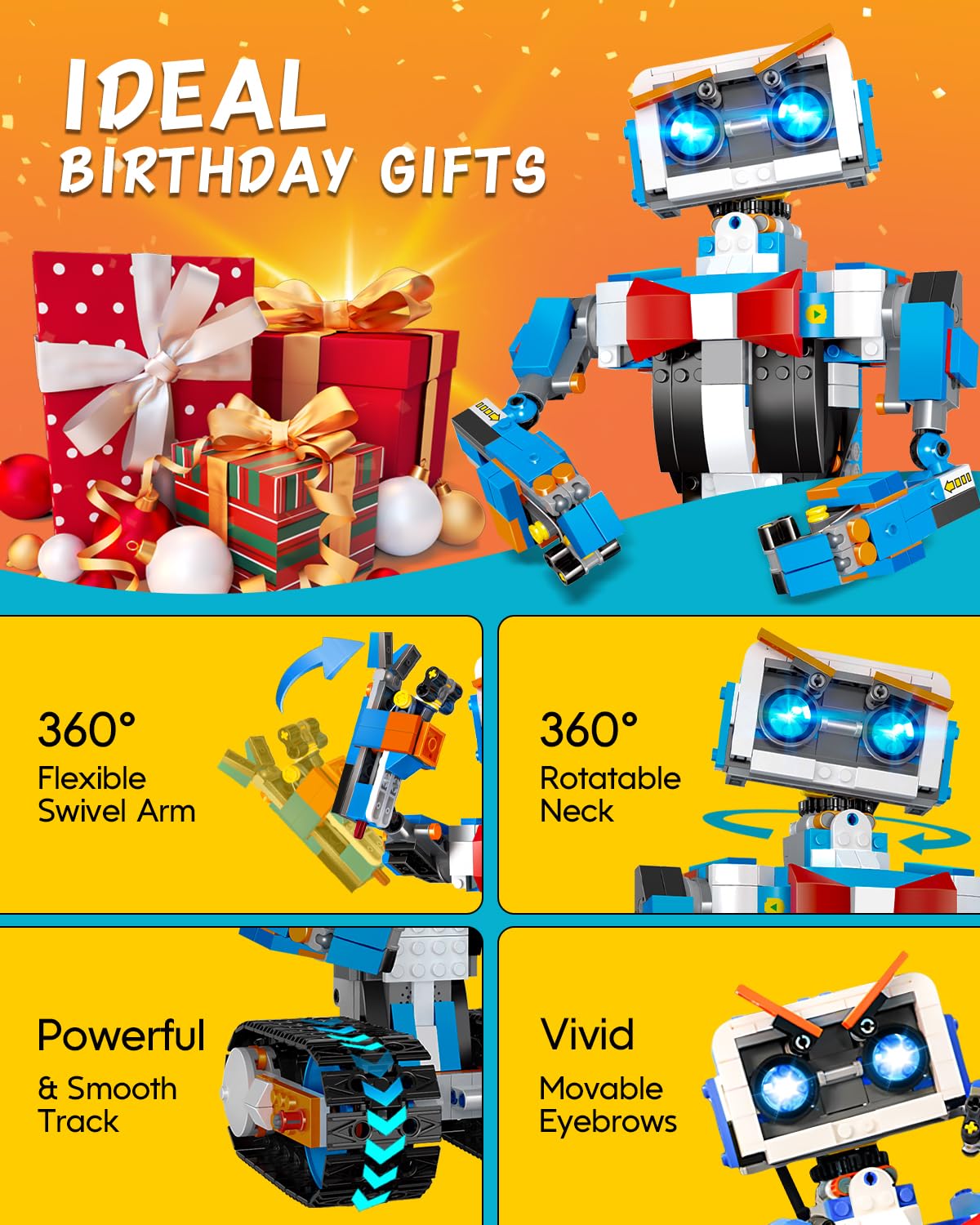 Aukfa STEM Robot Toys – Build, Code & Play with Remote & App Control