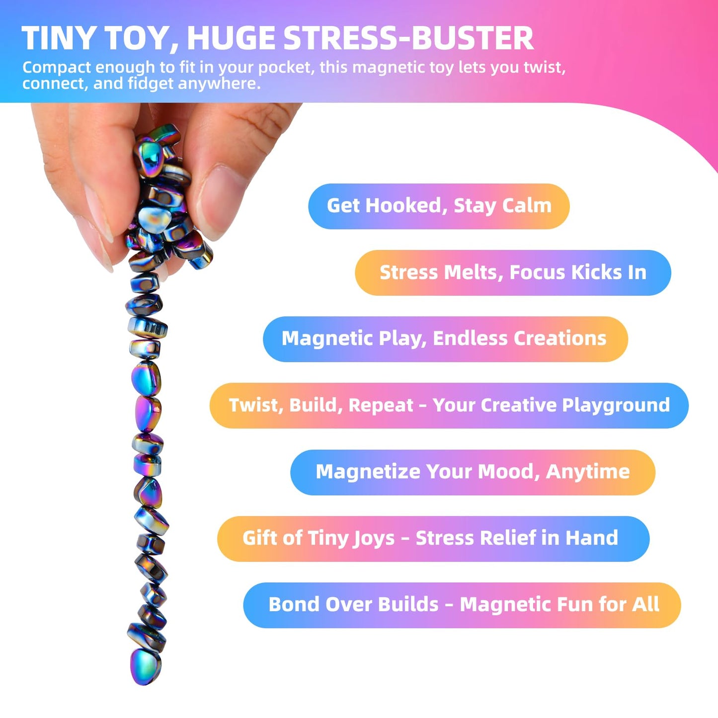 Aukit 1000-Piece Fidget Toys – Stress Relief & Focus Desk Fidgets
