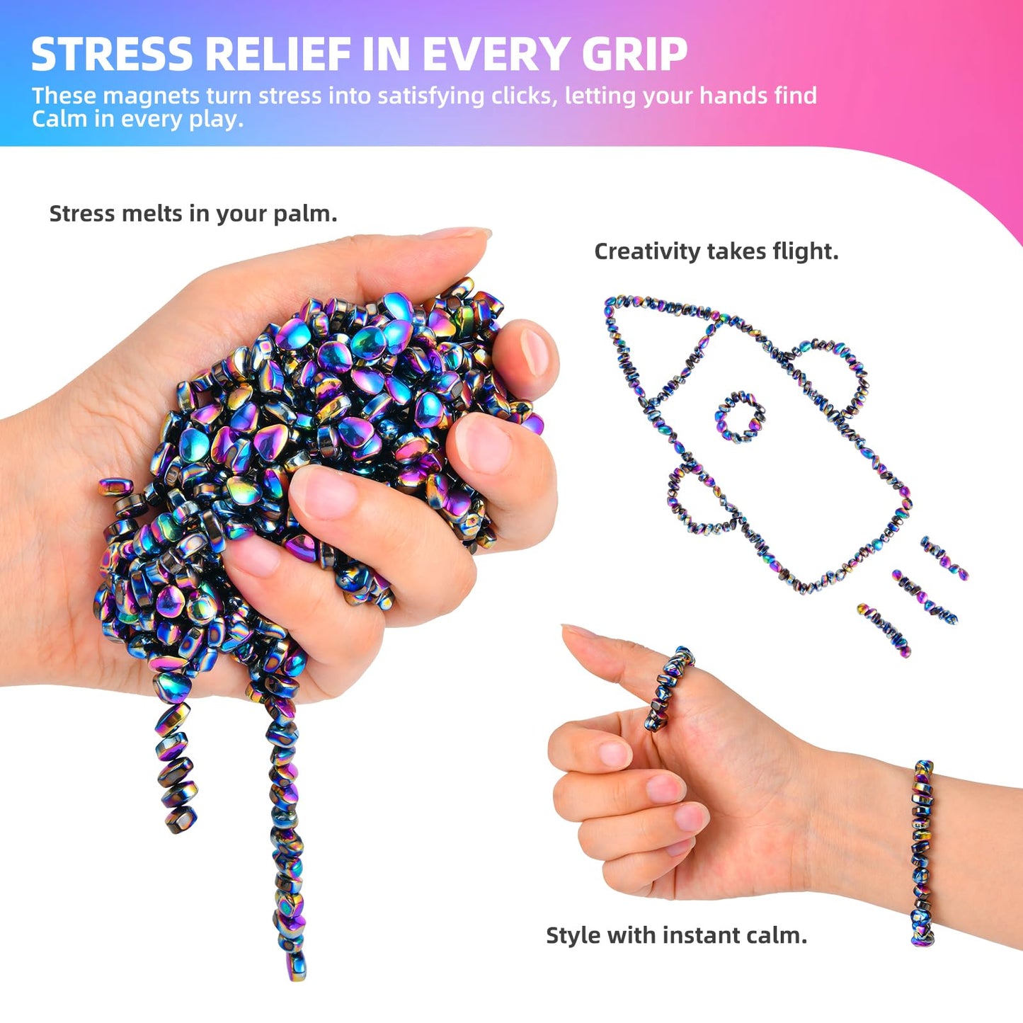 Aukit 1000-Piece Fidget Toys – Stress Relief & Focus Desk Fidgets