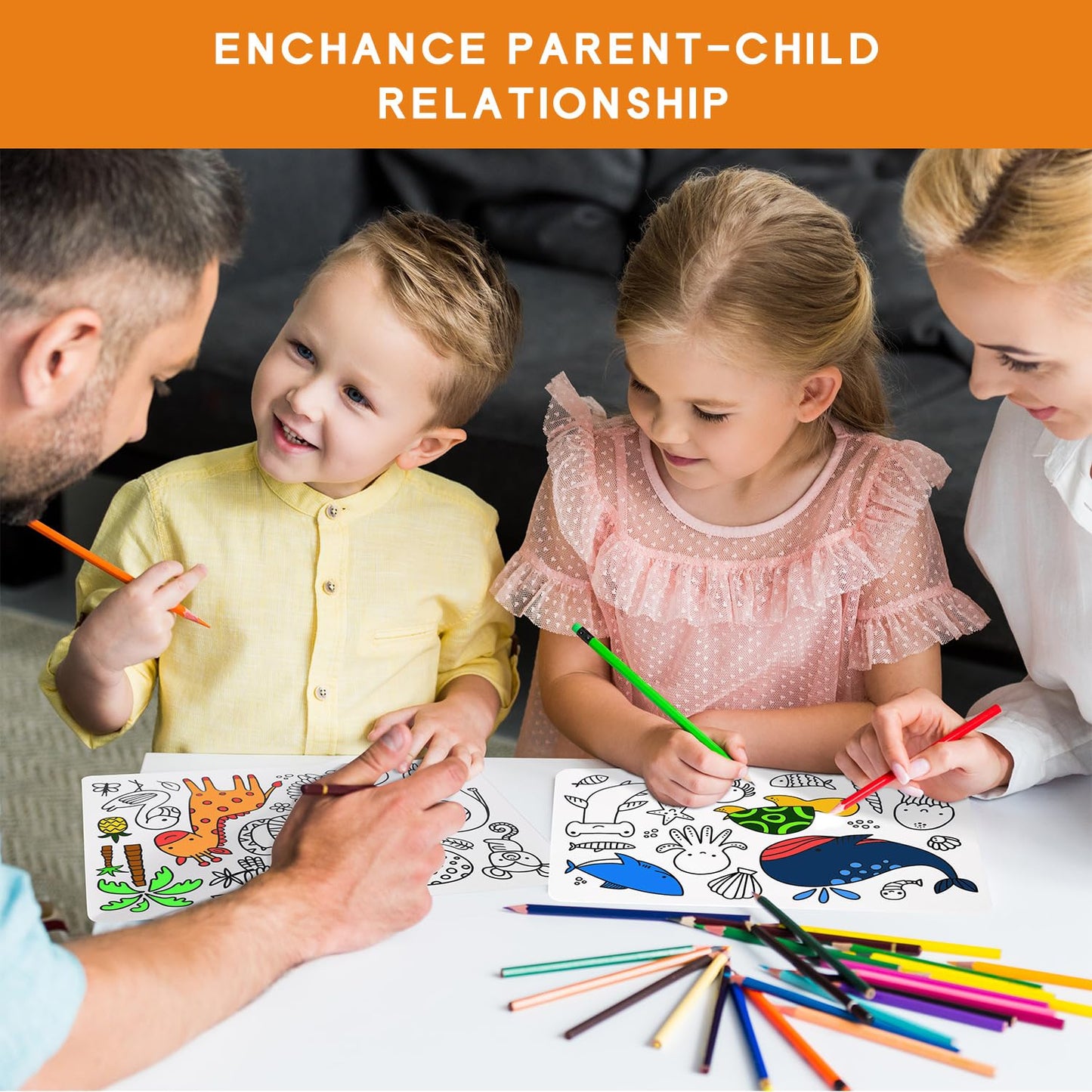 AULEGE Silicone Coloring Placemat 14.6x3 in – Washable Kids Drawing Mat (Wild)