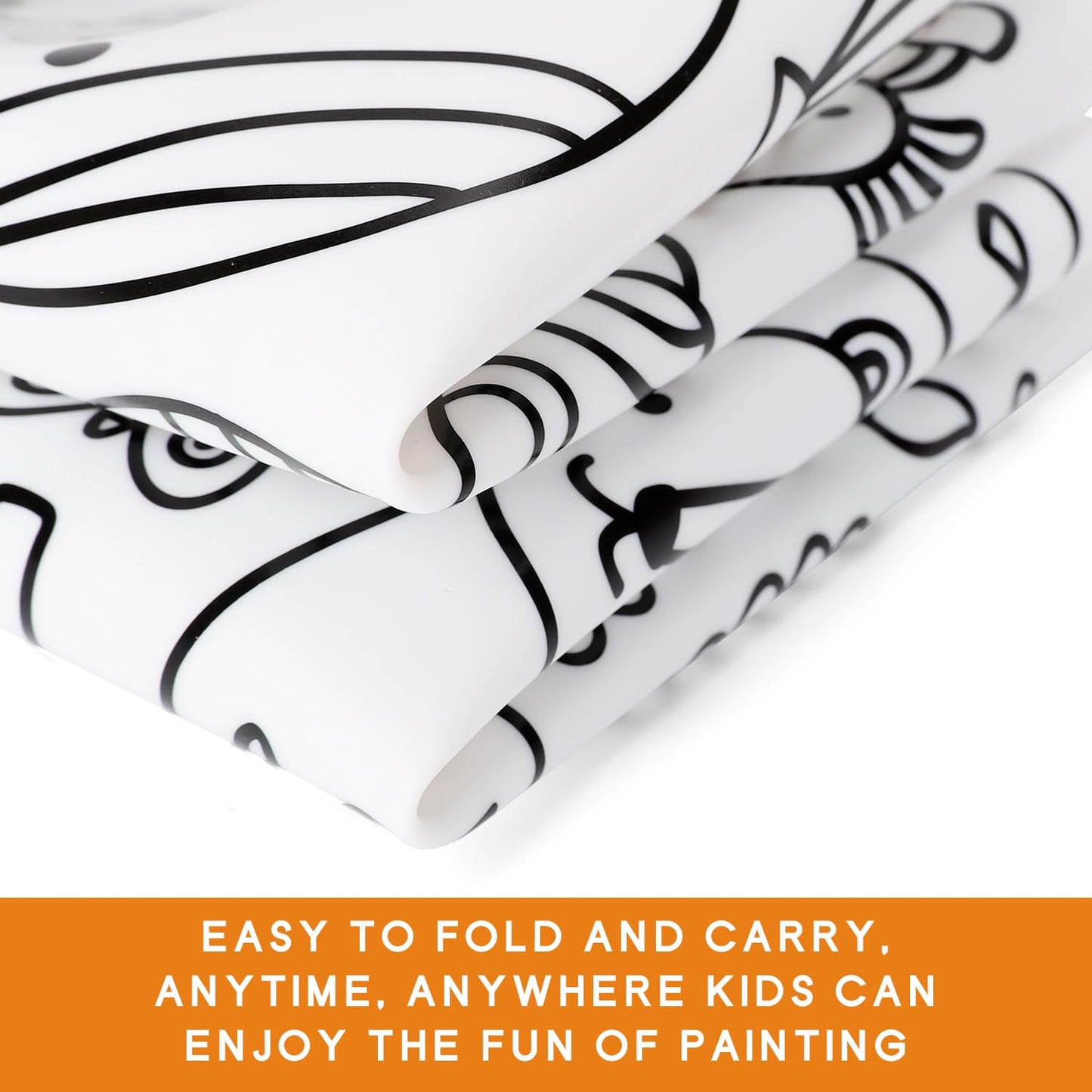 AULEGE Silicone Coloring Placemat 14.6x3 in – Washable Kids Drawing Mat (Wild)