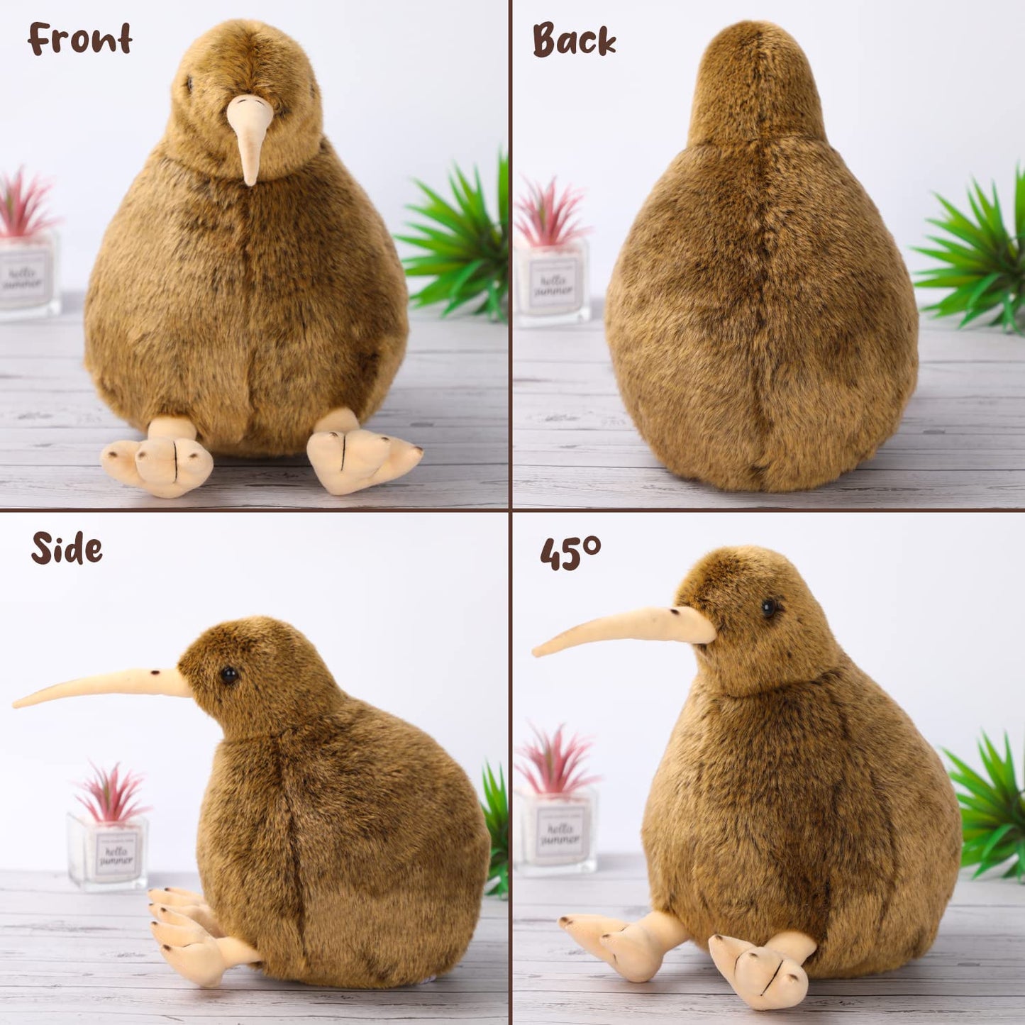 AULUDA Kiwi Bird Plush Toy - Soft 11in Cuddle Plush for All Ages