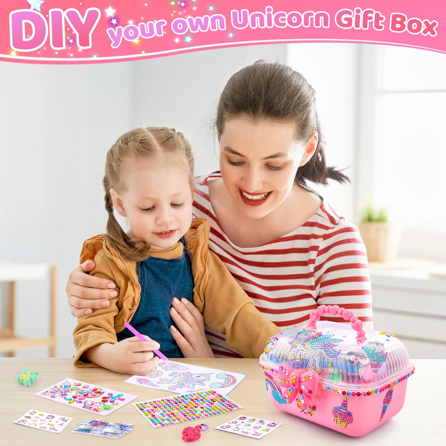 Auney Bracelet Making Kit for Girls – 1000+ Loops Loom Craft Set (Ages 6-12)
