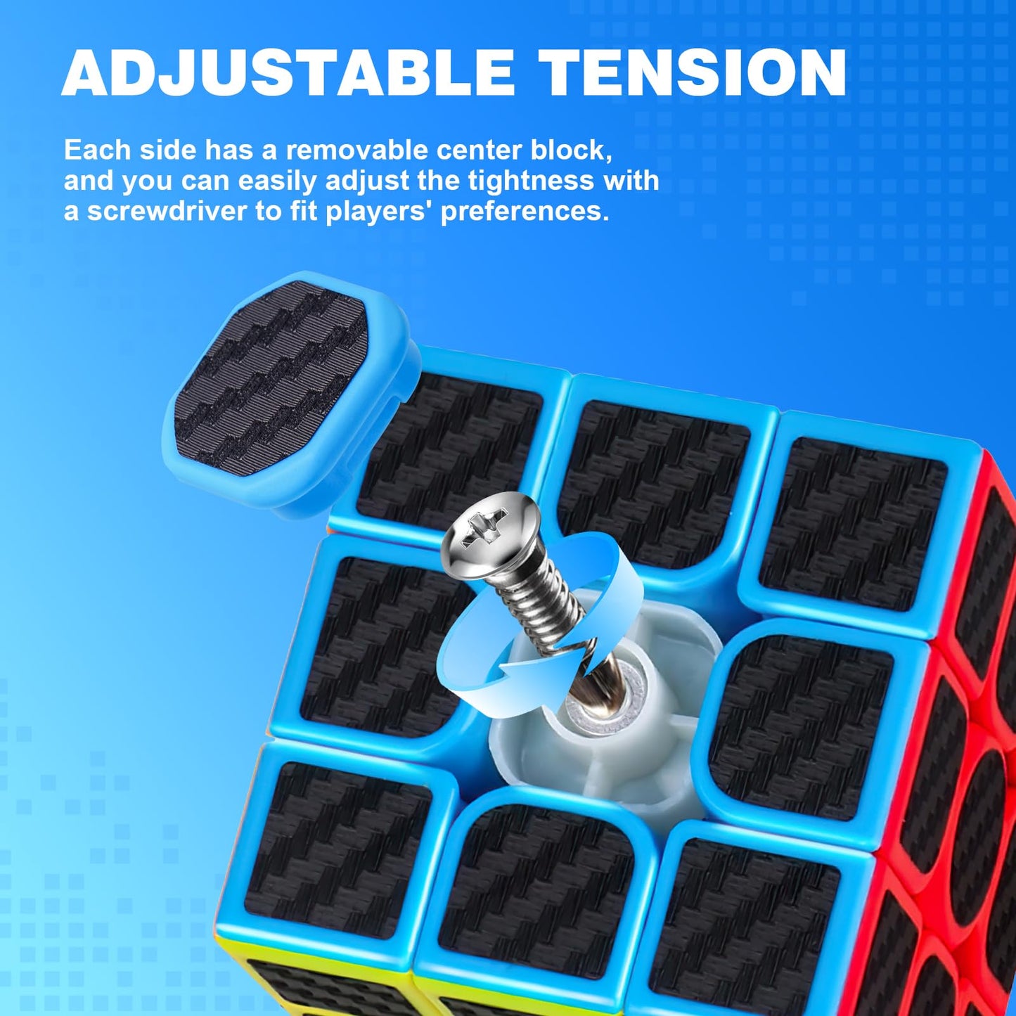AuntyFey Speed Cube Set 5 Pack — 2x2, 3x3, 4x4, 5x5, Pyraminx Puzzle for All Ages