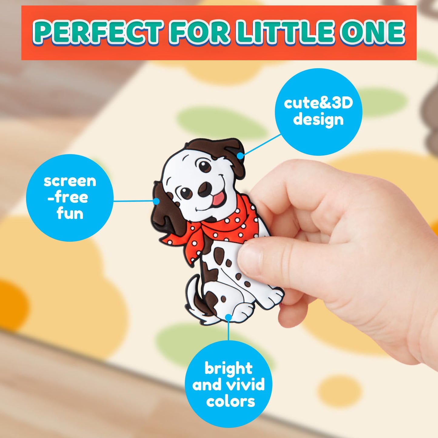 AUREDSHIP Fridge Magnets for Toddlers 1-3 — 10 Farm Animal Magnets for Kids