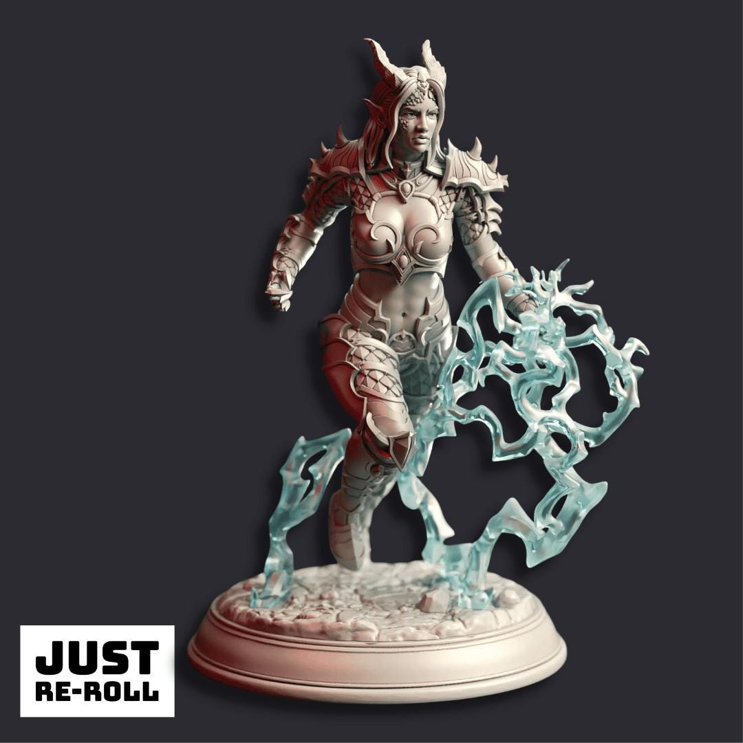 Aurestia - 3D Printed Sorcerer Character Miniature