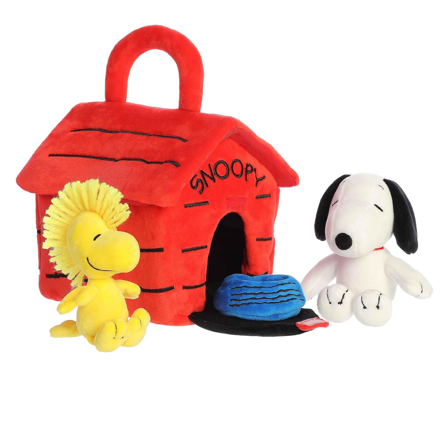 Aurora Adorable Peanuts Snoopy's Dog House Playset – Officially Licensed Plush
