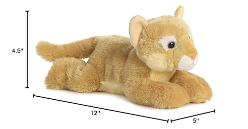 Aurora Adorable Flopsie Cougar Plush Toy – 12-Inch Brown Stuffed Animal