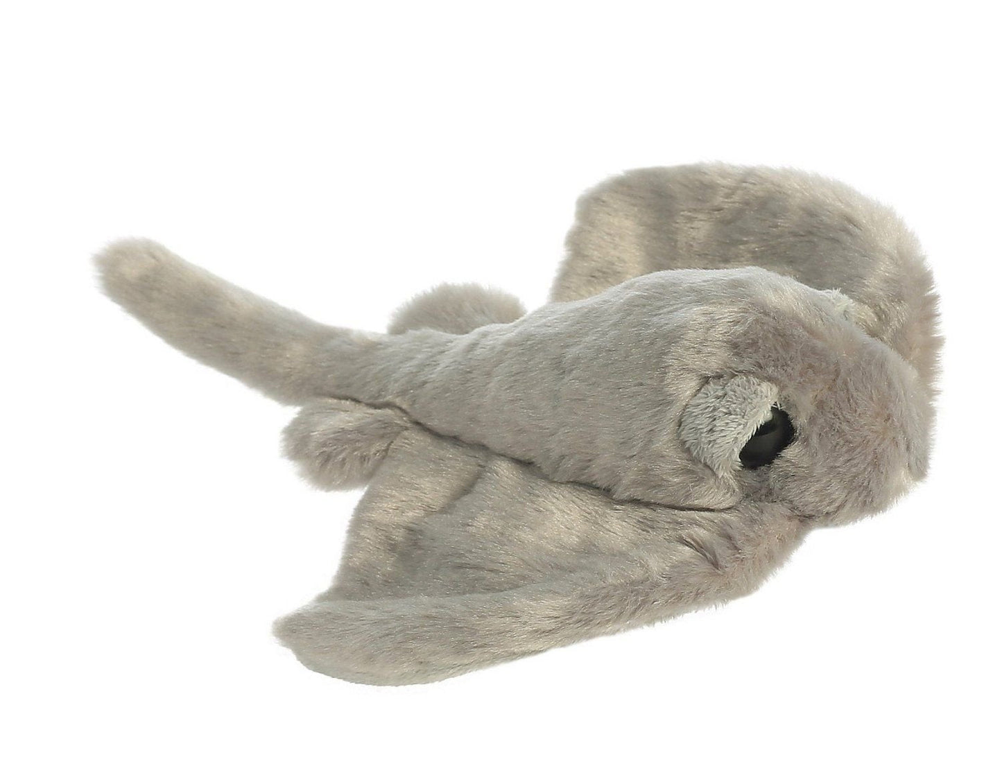 Aurora Adorable Mini Flopsie Sting Ray Plush – 10.5-Inch Gray Stingray Toy for Kids & Families