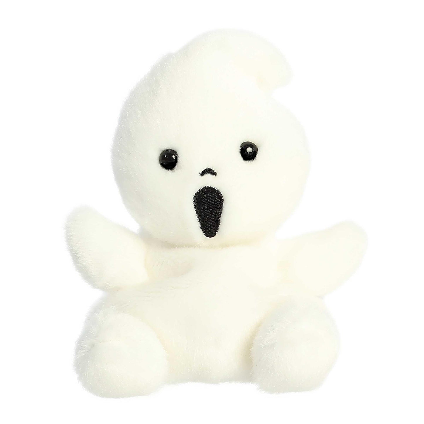 Aurora Adorable Palm Pals Boo Ghost Stuffed Animal – White Pocket-Sized Plush (4.5 in)