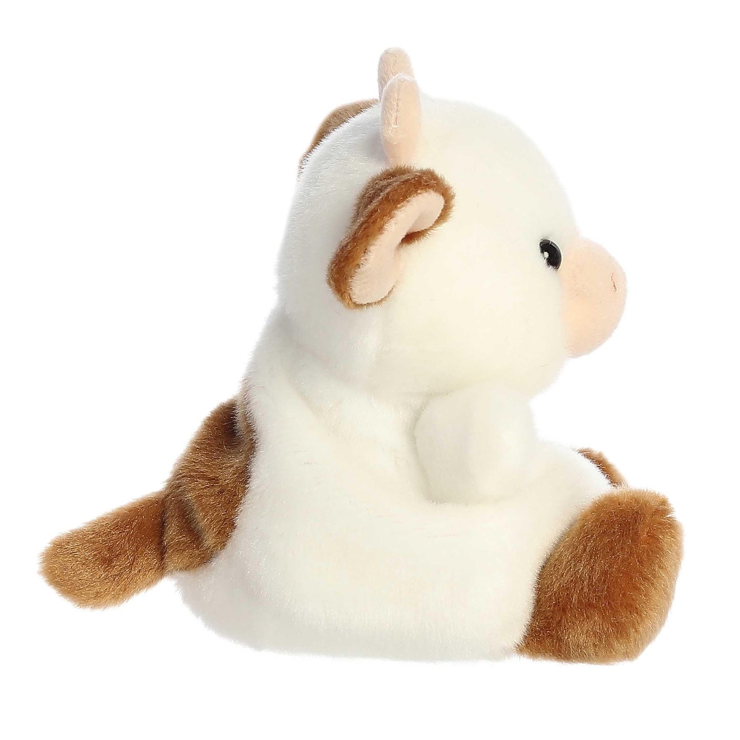 Aurora Adorable Palm Pals Caroline Brown Cow Plush - 5 Inch Collectible Stuffed Animal