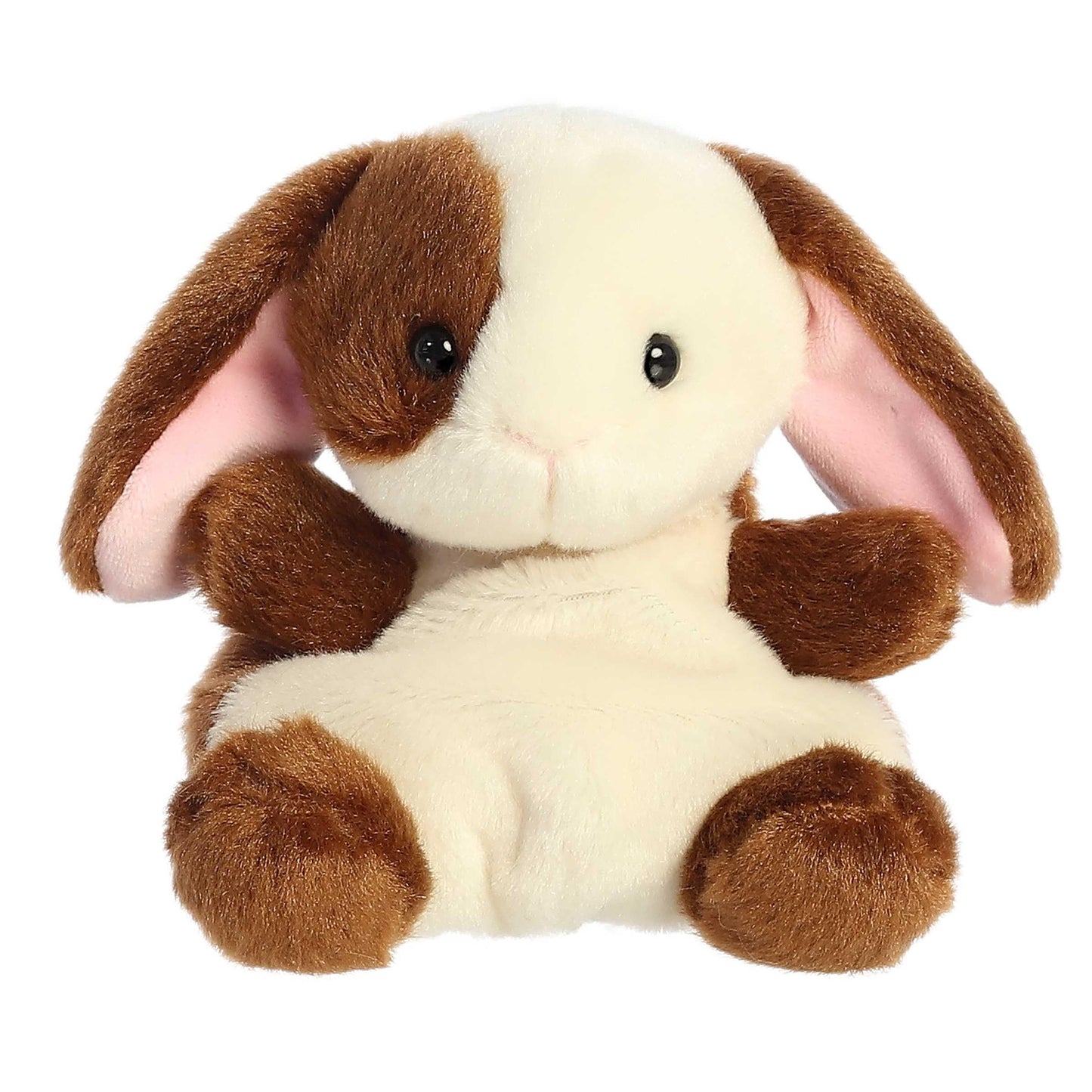 Aurora Adorable Palm Pals Clover Bunny Stuffed Animal – Pocket-Sized Brown Plush, 4.5 Inches