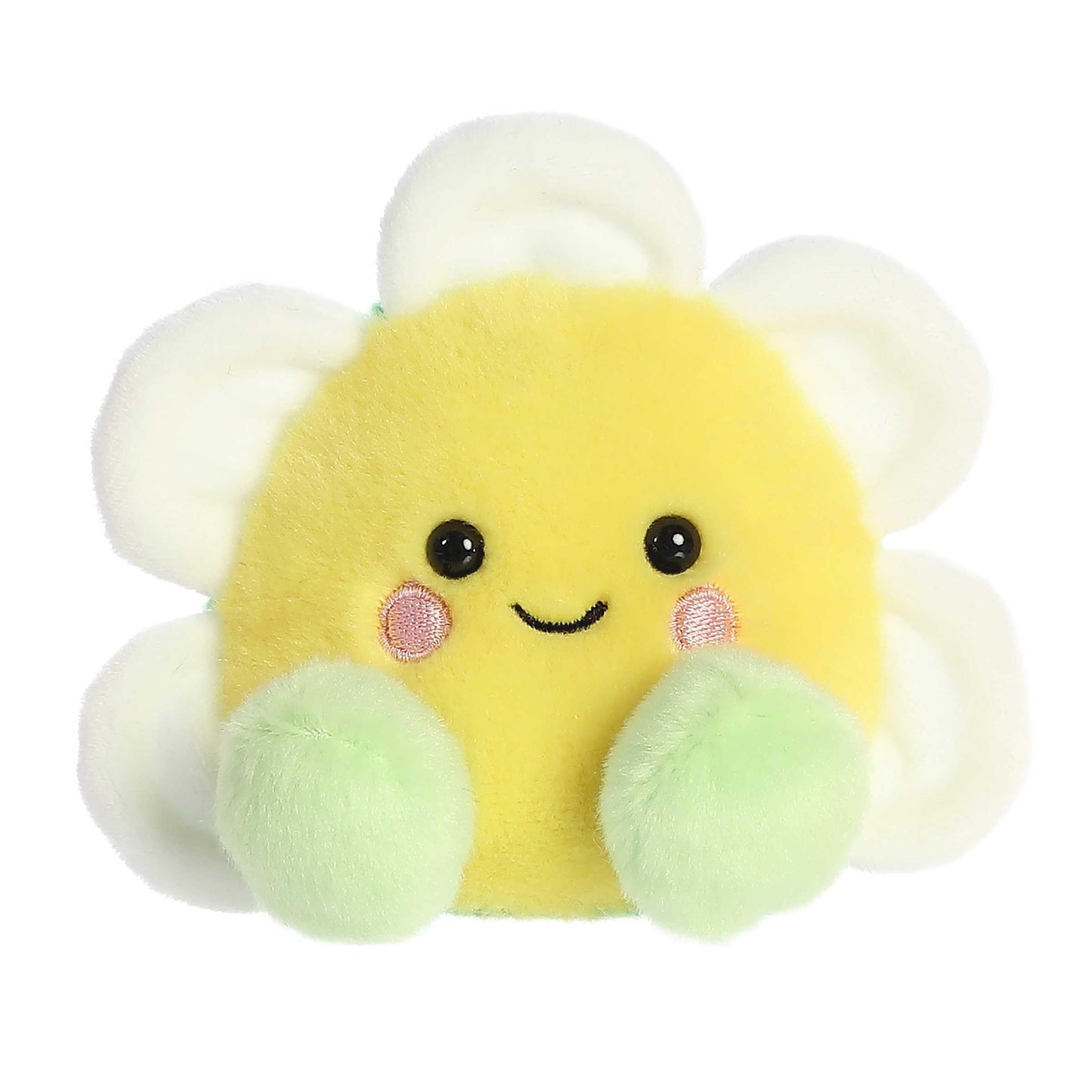Aurora Deon Daisy Palm Pals – 5-in White Pocket-Sized Plush | Collectible Fun