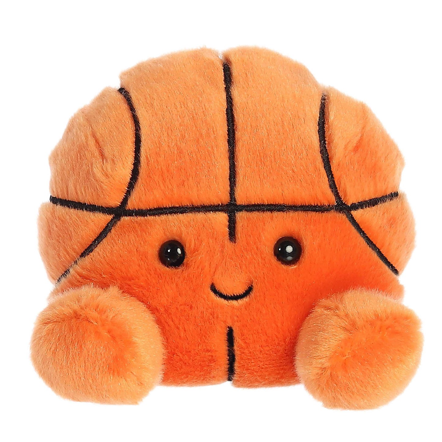 Aurora Adorable Palm Pals Hoops Basketball Plush – 4-Inch Orange Stuffed Animal