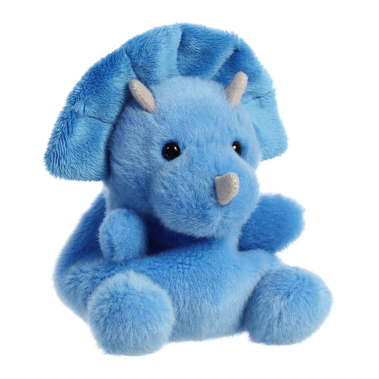 Aurora Adorable Palm Pals Tank Triceratops – 4-Inch Blue Plush