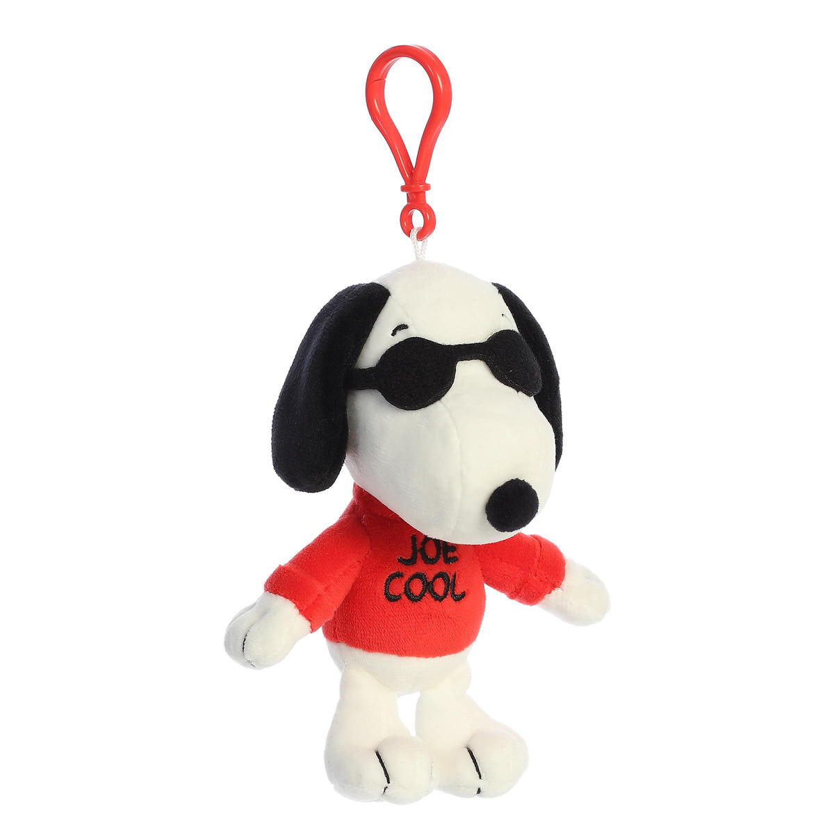 Aurora Adorable Peanuts Joe Cool Clip-On Stuffed Animal – Official Snoopy Toy, White, 5.5 Inches