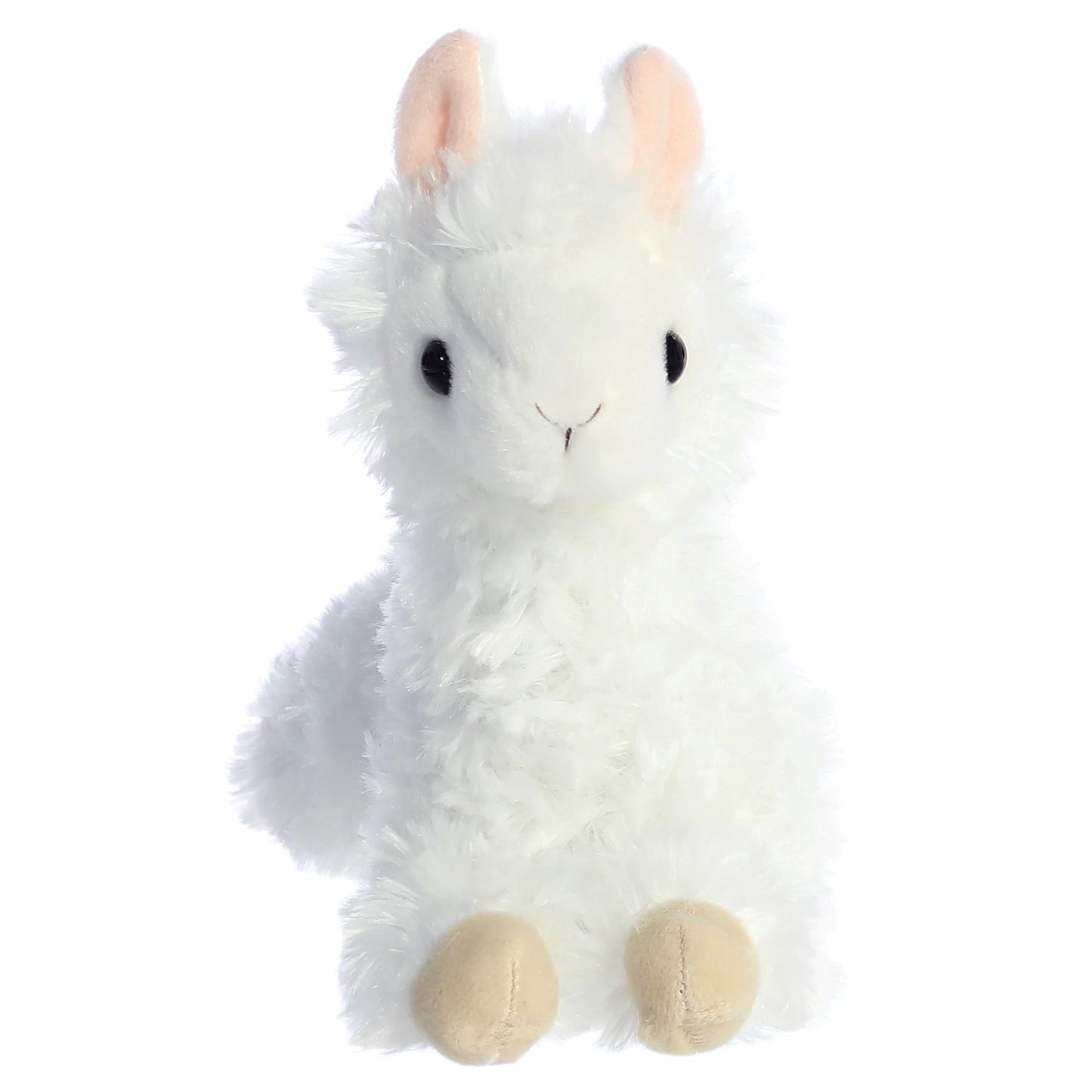 Aurora Adorable Mini Flopsie Ansy Alpaca Plush – 9-Inch White Alpaca Stuffed Animal