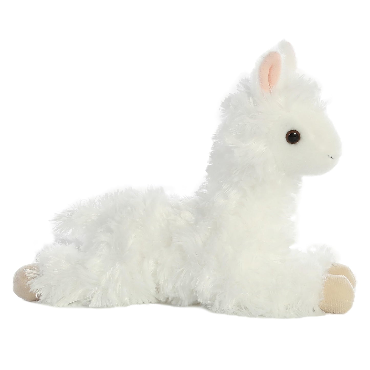 Aurora Adorable Mini Flopsie Ansy Alpaca Plush – 9-Inch White Alpaca Stuffed Animal