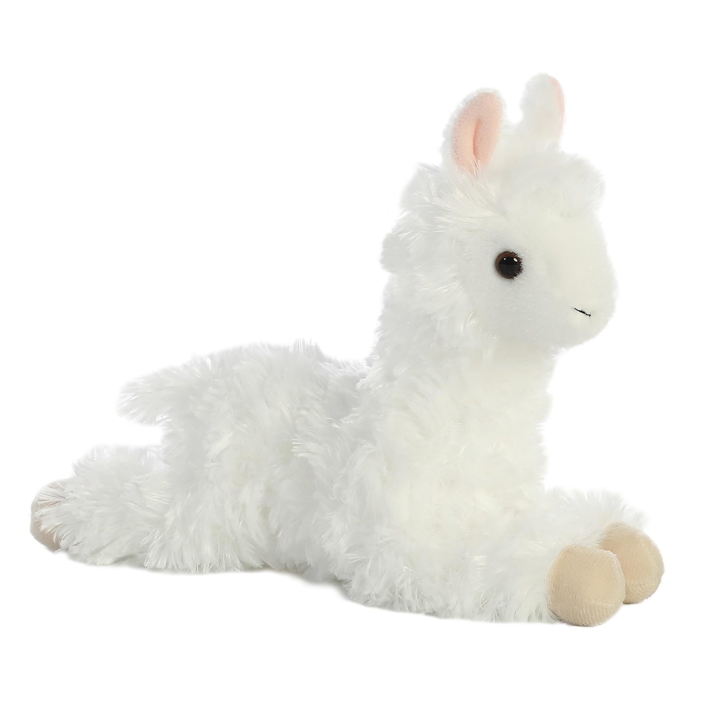 Aurora Adorable Mini Flopsie Ansy Alpaca Plush – 9-Inch White Alpaca Stuffed Animal