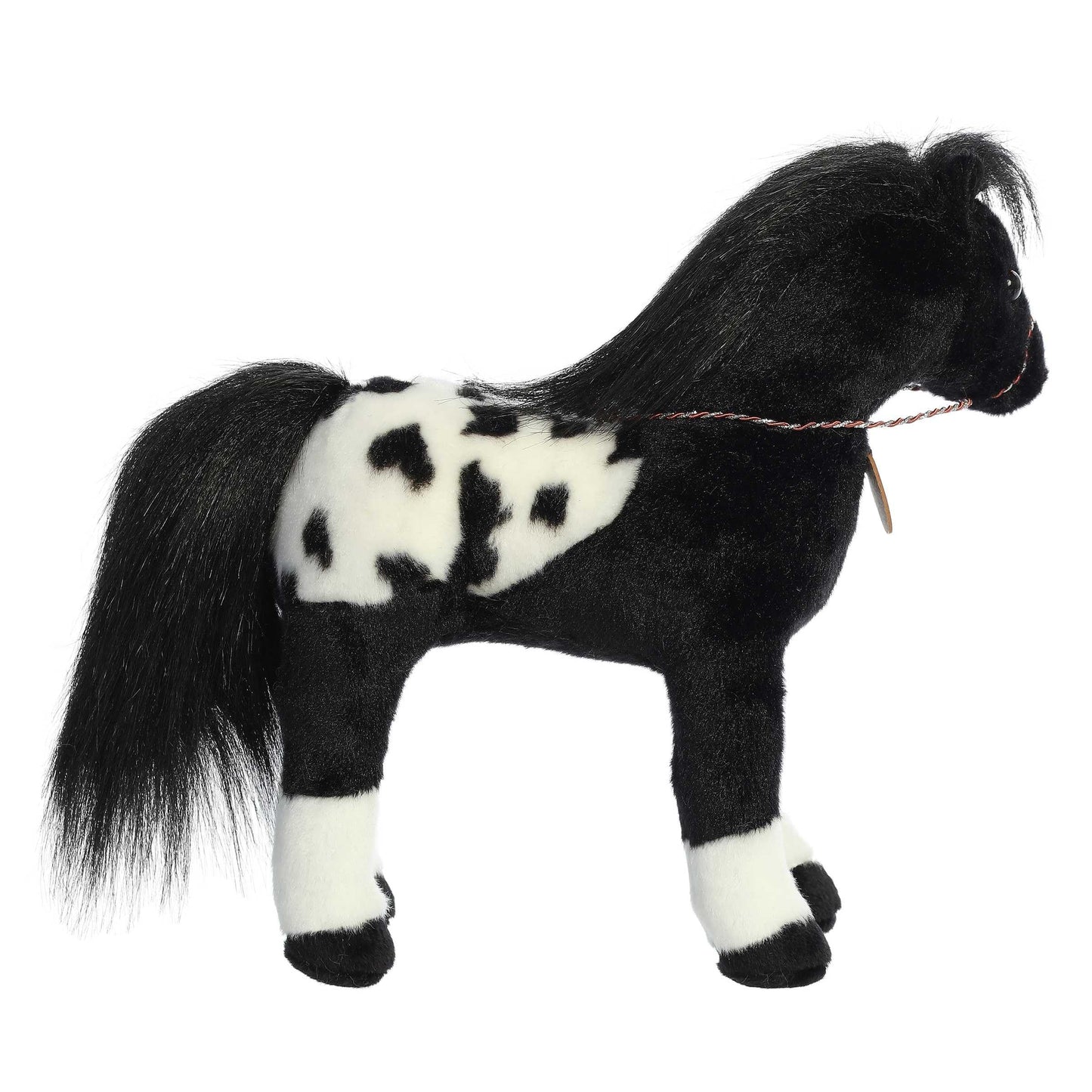 Aurora Breyer Showstoppers Black Appaloosa Plush – Realistic 11-Inch Horse Plush for Kids and Collectors