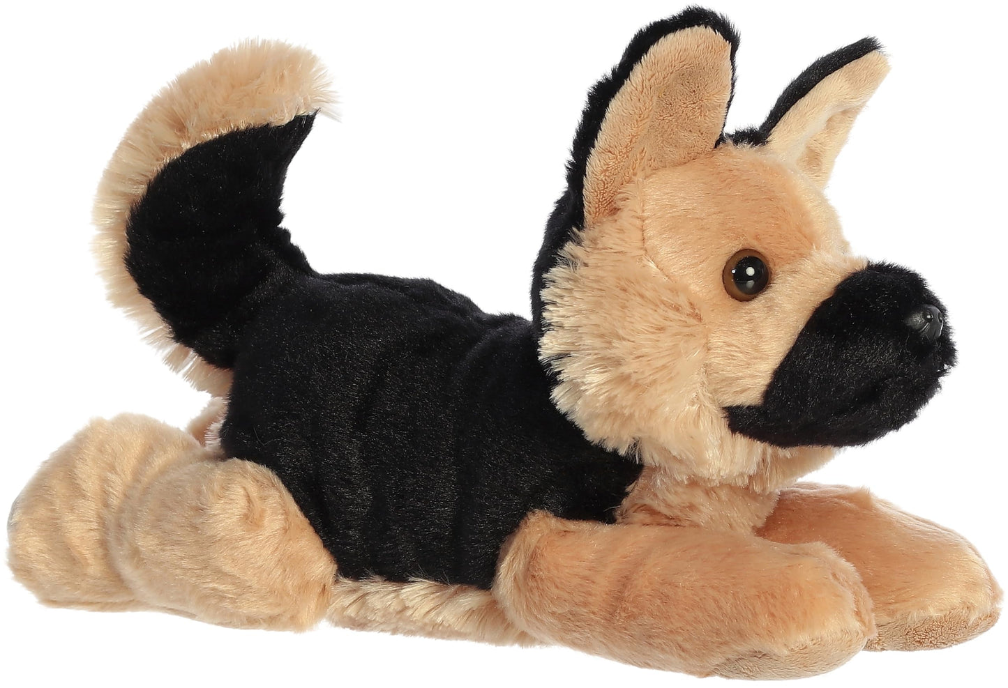 Aurora Adorable Flopsie Bismarck Plush — 12-Inch Black & Tan German Shepherd