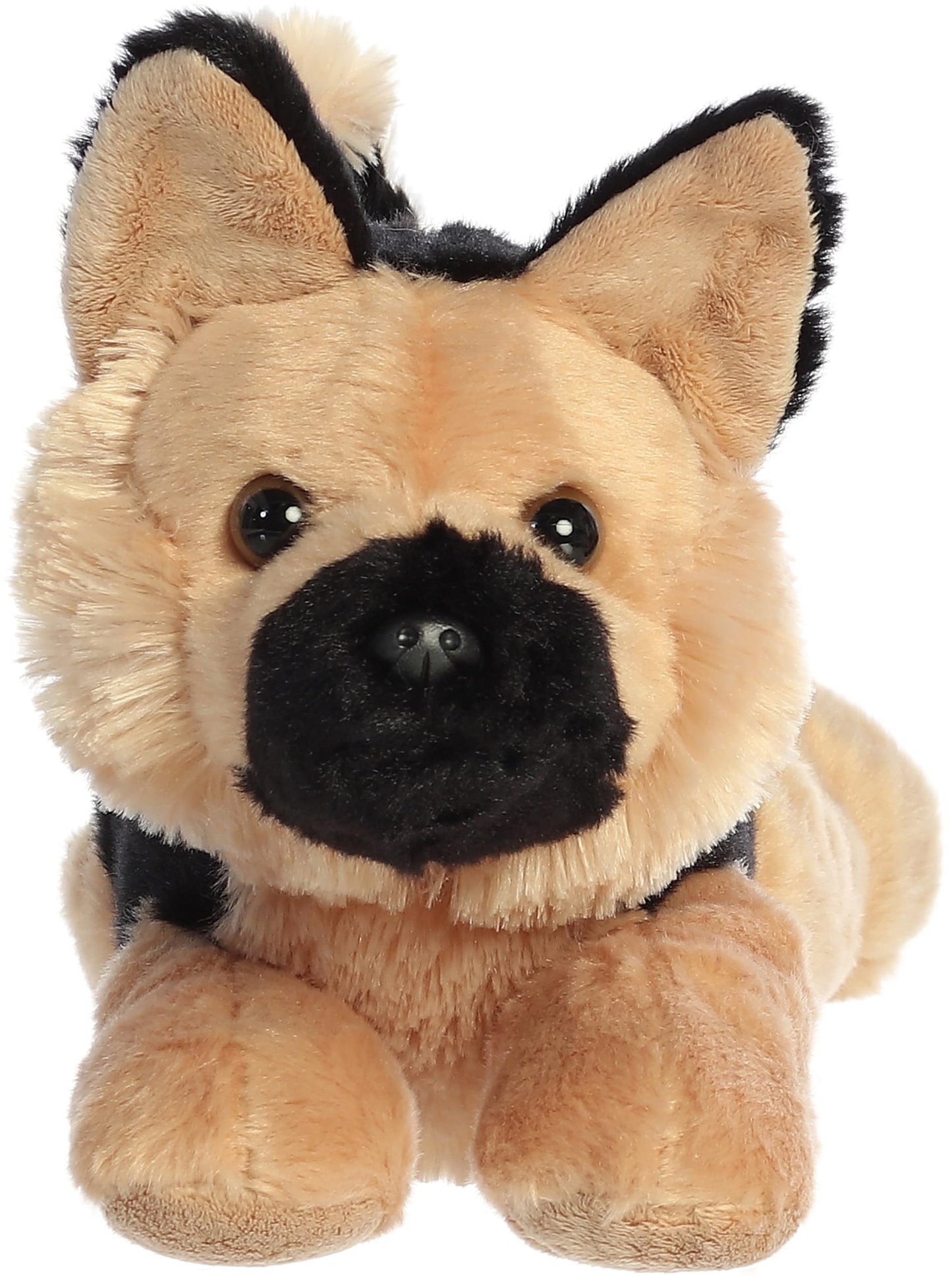 Aurora Adorable Flopsie Bismarck Plush — 12-Inch Black & Tan German Shepherd