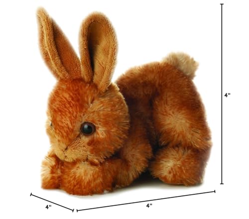 Aurora Bitty Bunny Mini Flopsie Plush – 8-Inch Brown Stuffed Animal