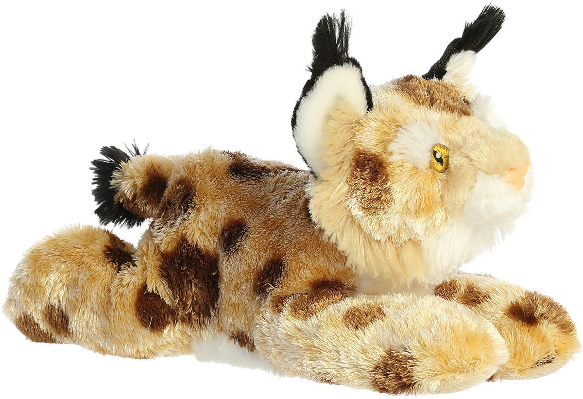 Aurora Adorable Flopsie Bobby Stuffed Animal - 12-Inch Brown Bobcat, Soft Plush